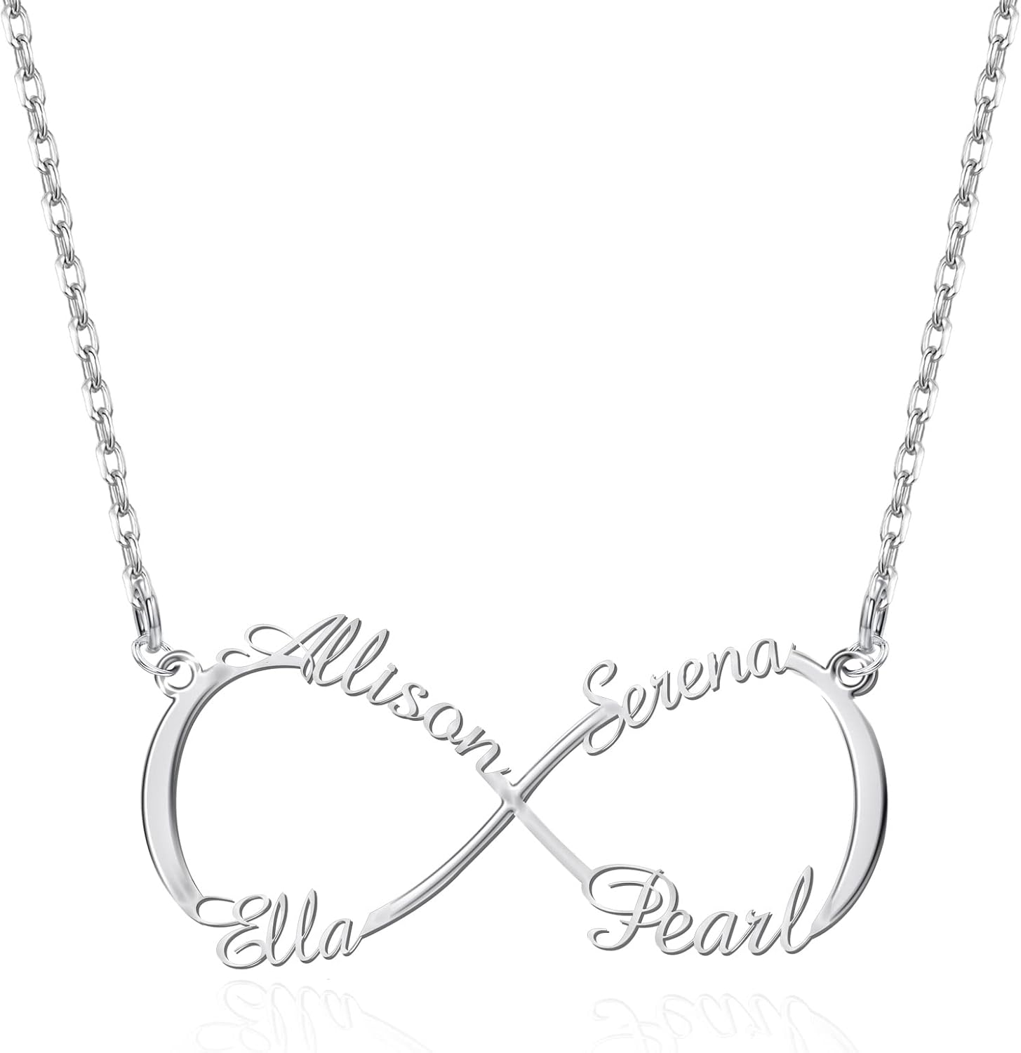 Personalized Infinity Custom Name Necklace Women Handmade Gold Pendant Necklace