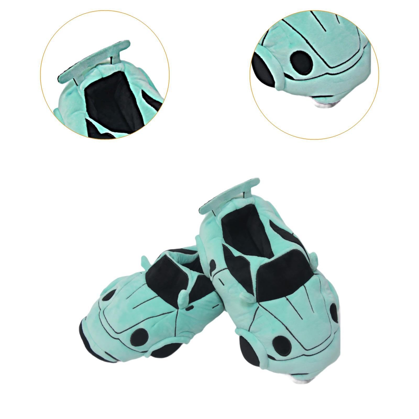 TISHITA Pantuflas Invierno Zapatillas Coche Casa Peluche Suaves Antideslizantes con Diseño Divertido Y Confort Térmico Adecuadas para Hombres Mujeres Y Adulto