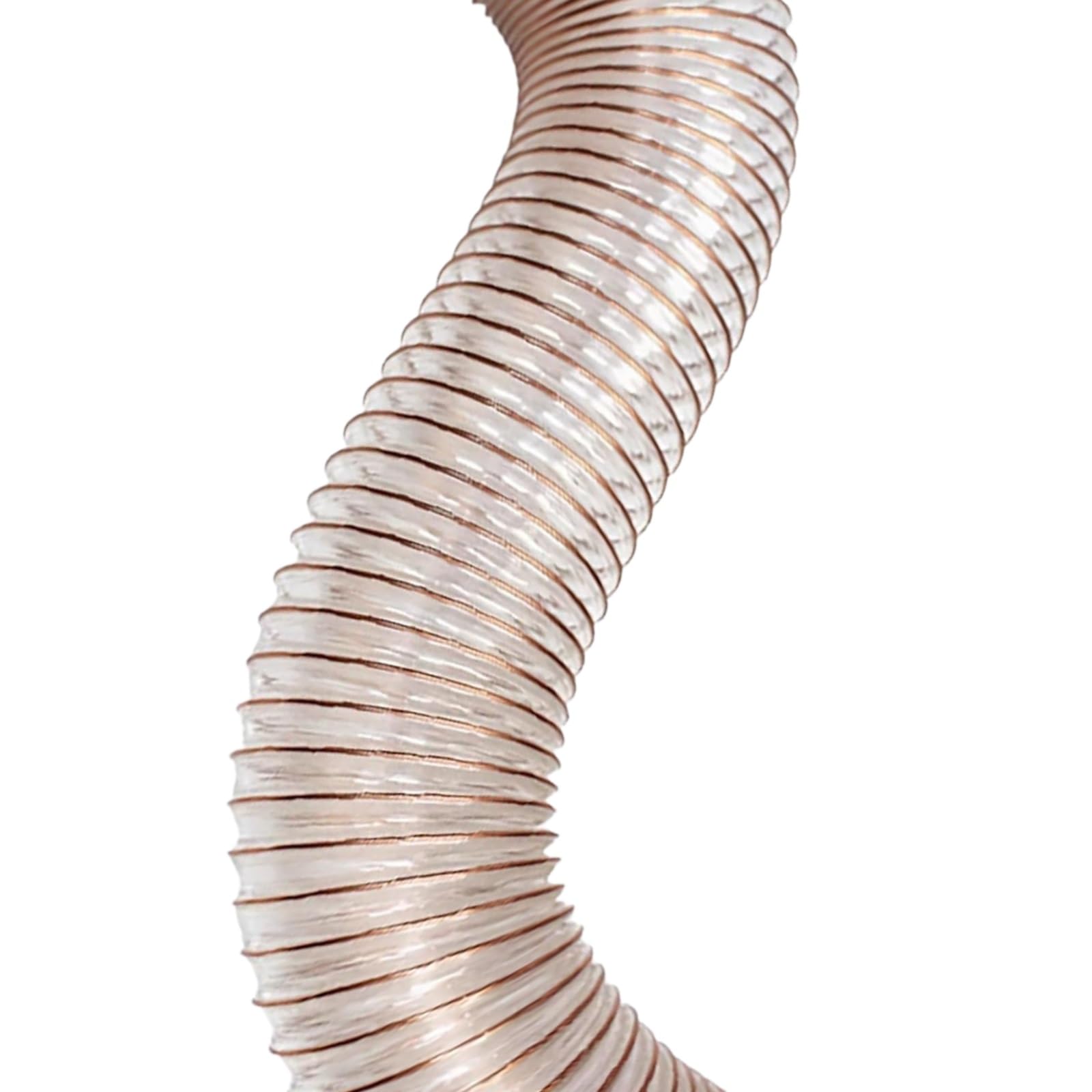 PU Collection Hose 270mm ID 1m 0.63-1.5mm Transparent Inrial Extractor(1.2mm)