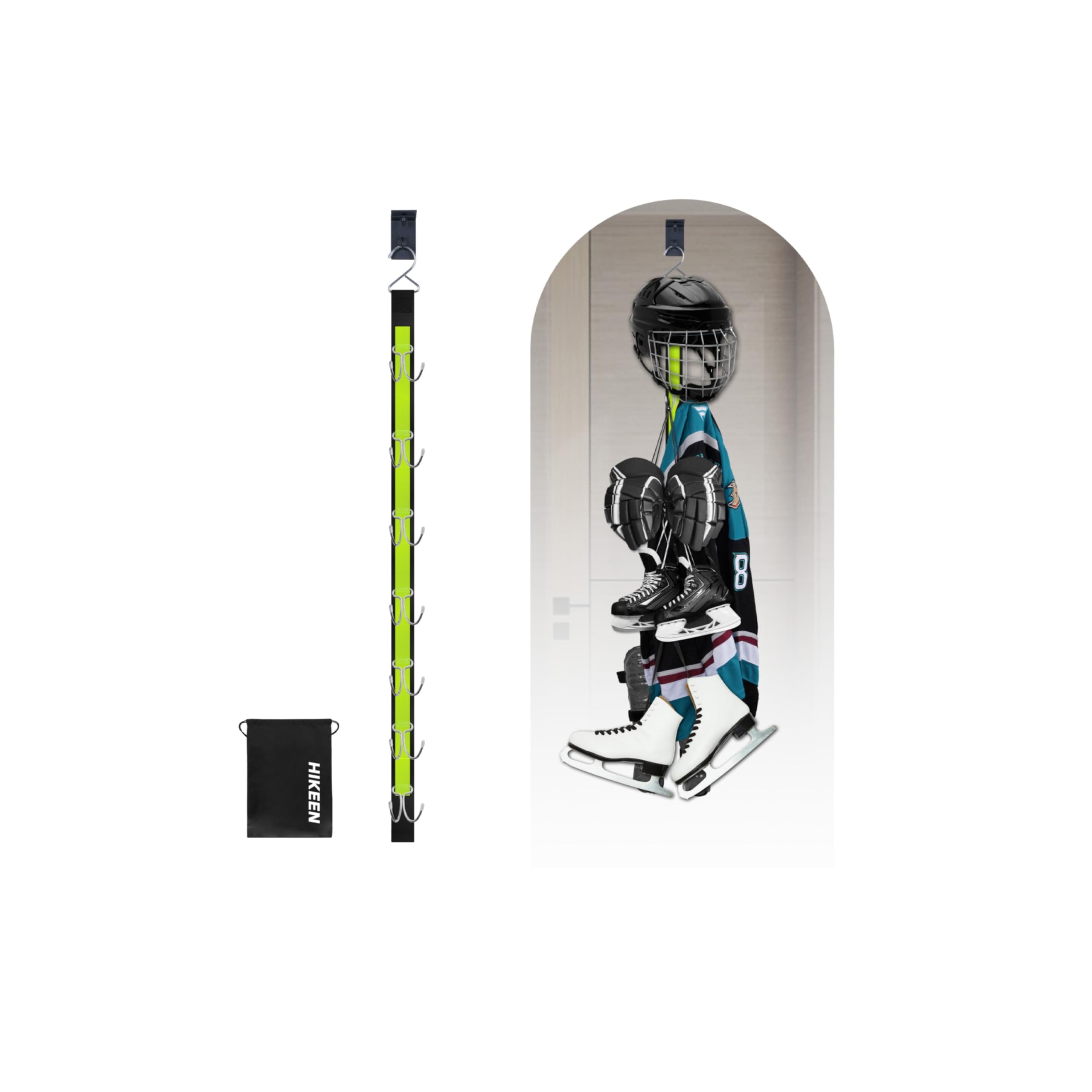 BOOSTEADY Hockey Aufhänger aus Edelstahl Trockengestell für
