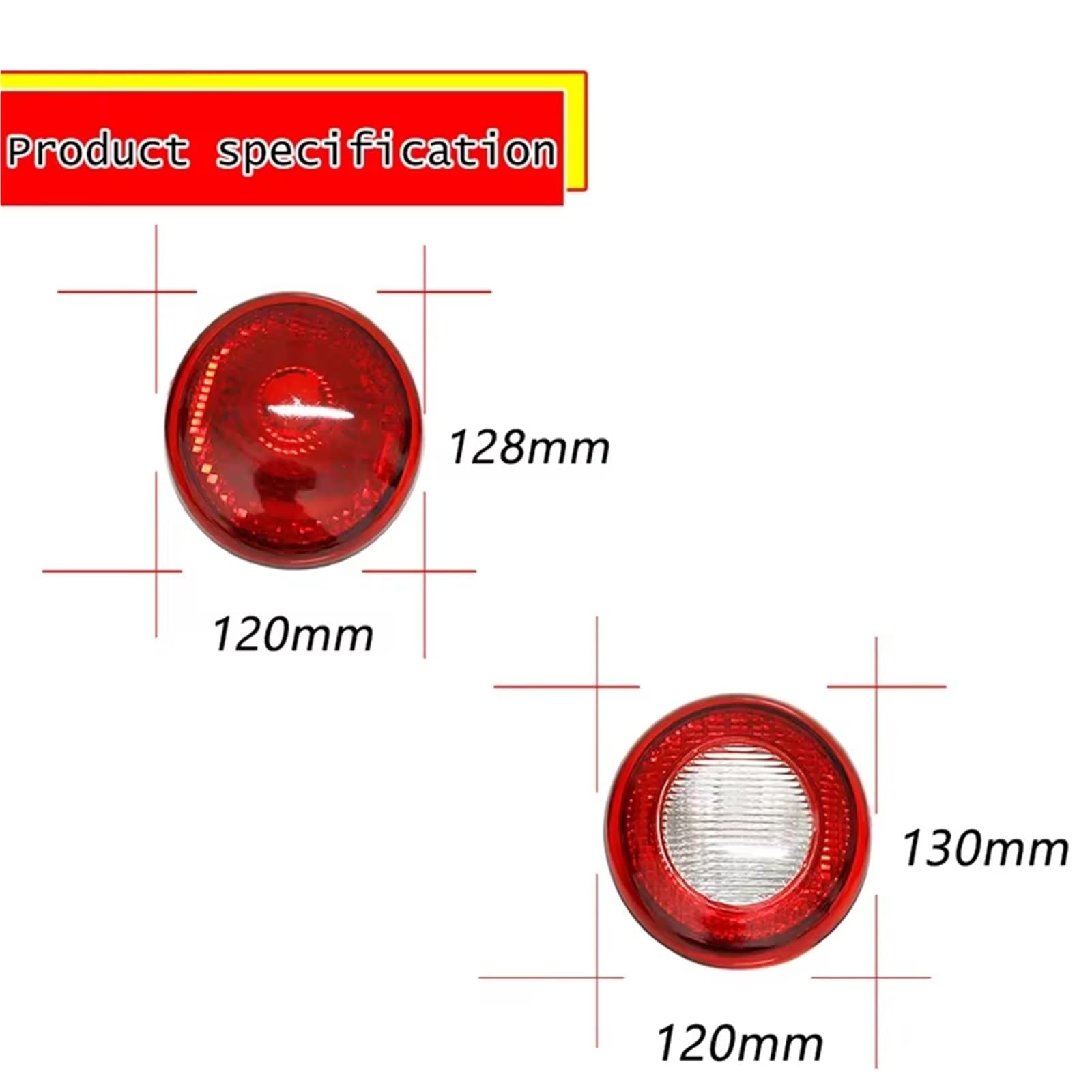 Piloto Traseros Led Kit Carcasas ABS para Luz Reversa Trasera Luz Trasera Superior para Chevy para HHR 2006-2009 2010 2011 Sin Bombilla Ni Casquillo Faro Trasero