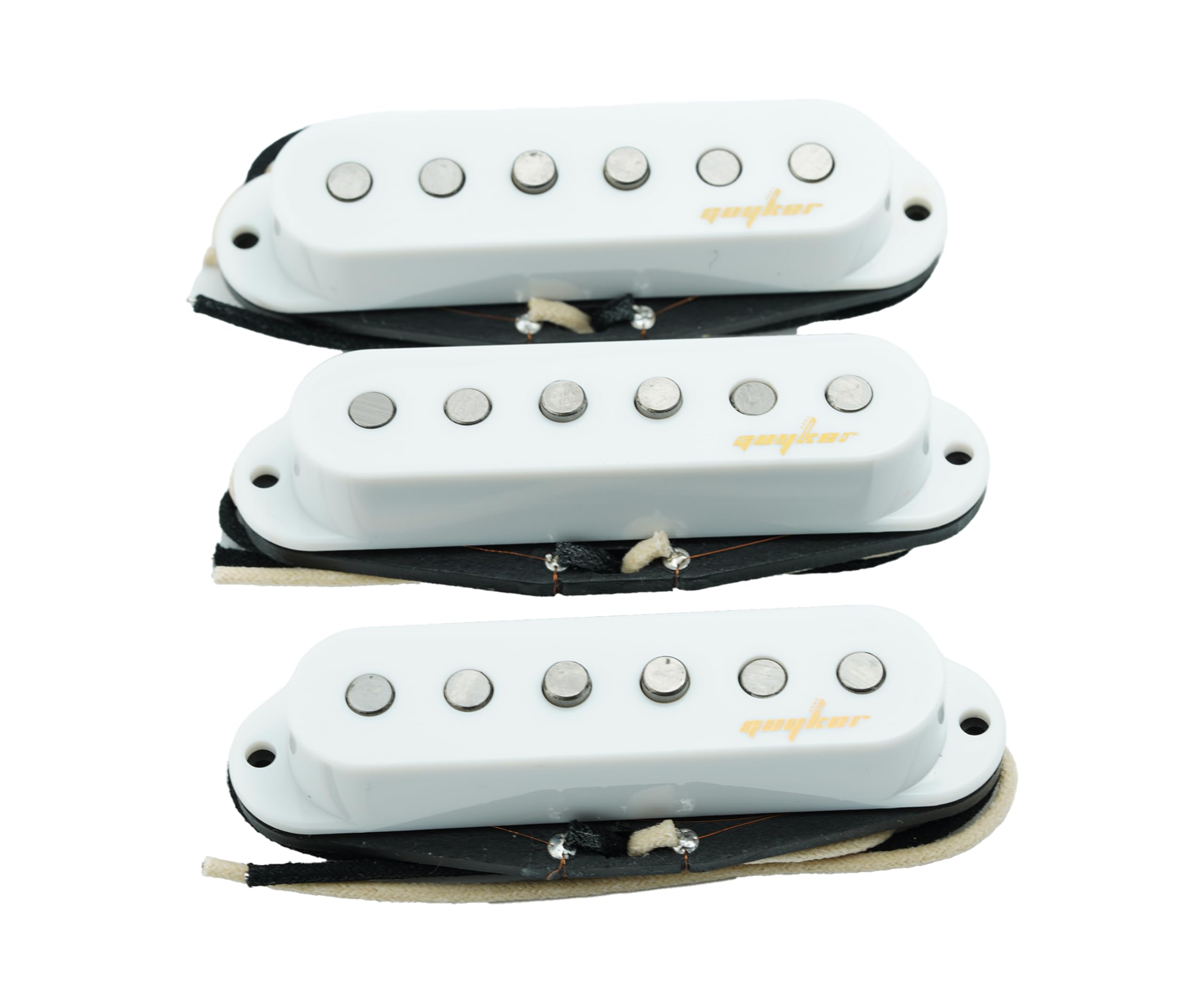 Guyker Pastillas de bobina única de 6,5 K de resistencia, puente medio de cuello, pieza de repuesto para guitarra eléctrica, SFSA5-GWH