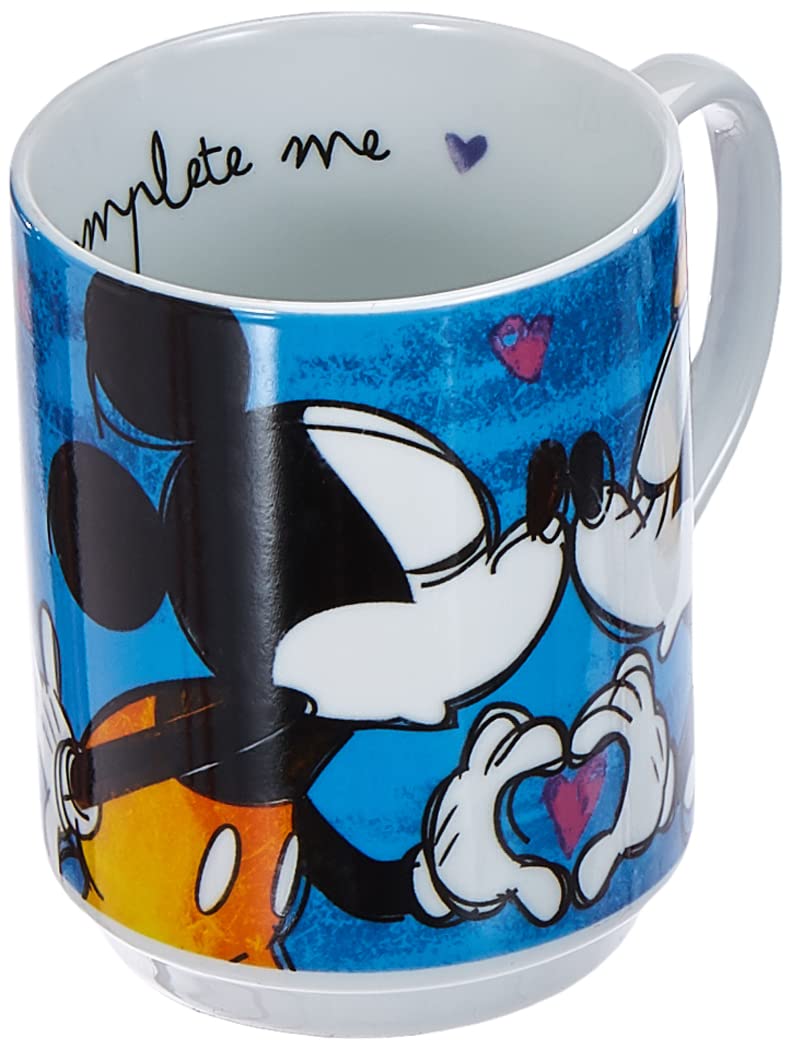 EGAN Set 2 Mug Impilabili Mickey con 2 Tovagliette Blu