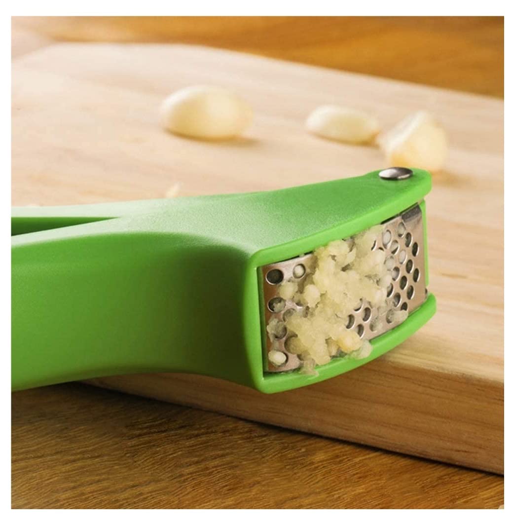 Knoblauch Helfer Knoblauchpresse Knoblauchhacker Edelstahl Material, Einfach Zu Bedienen Und Reinigen Küchen Kochen | Grün