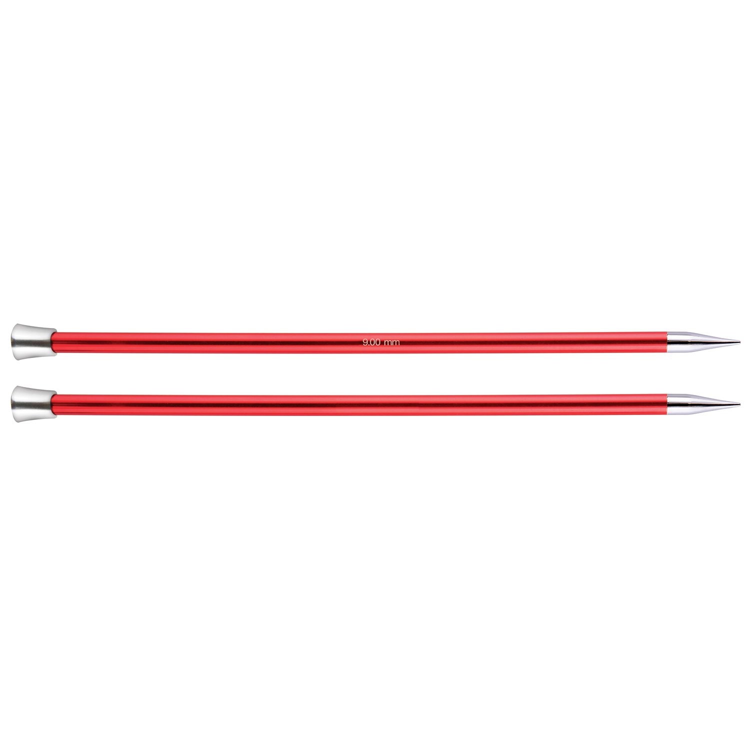 KnitPro KP47337 Zing: Knitting Pins: Single Ended: 40cm x 9.00mm, Aluminium, Multi-Colour, 9mm
