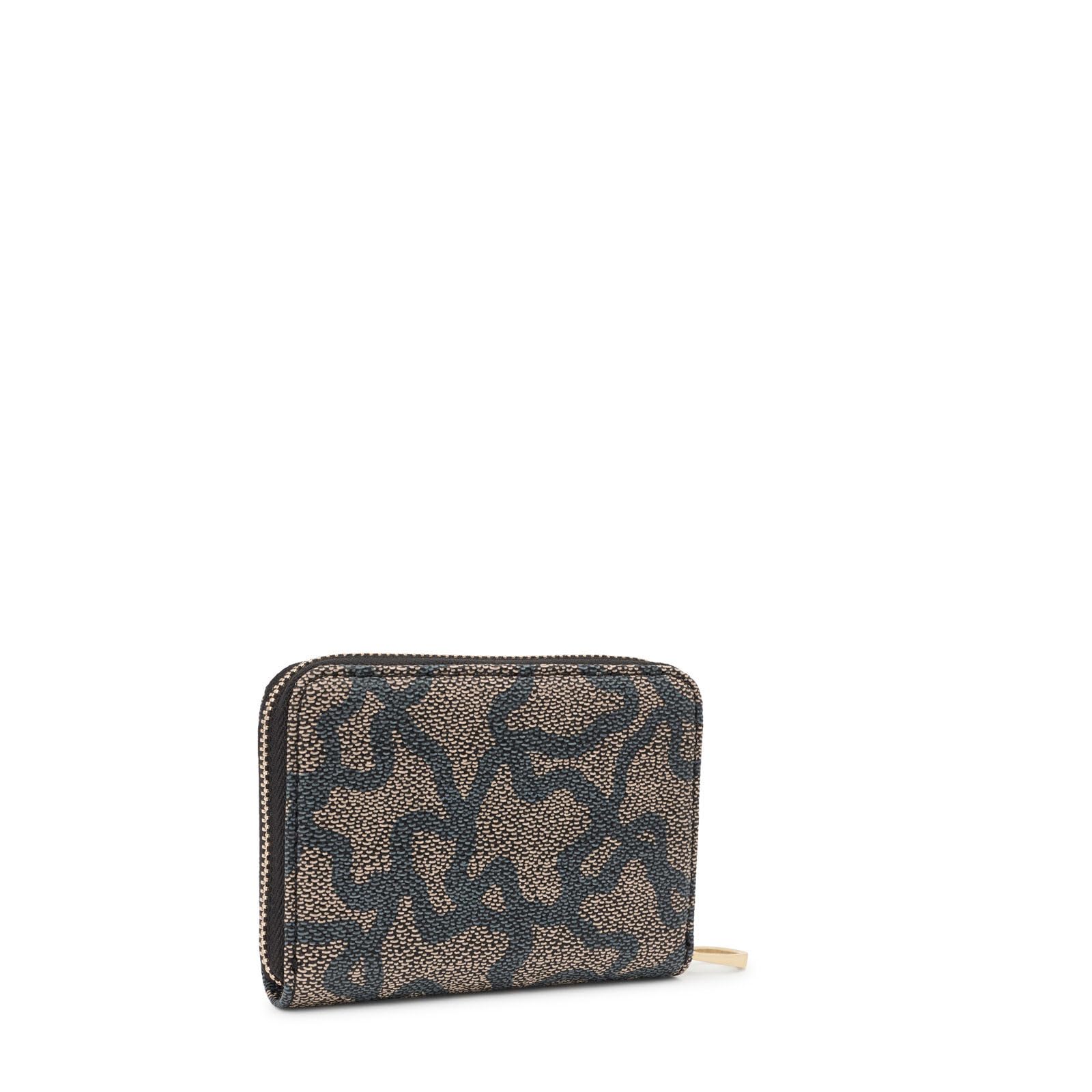 Tous Monedero Negro, para Mujer, Medidas 8,5 x 11,5 x 2,8 cm, Colección Kaos Icon