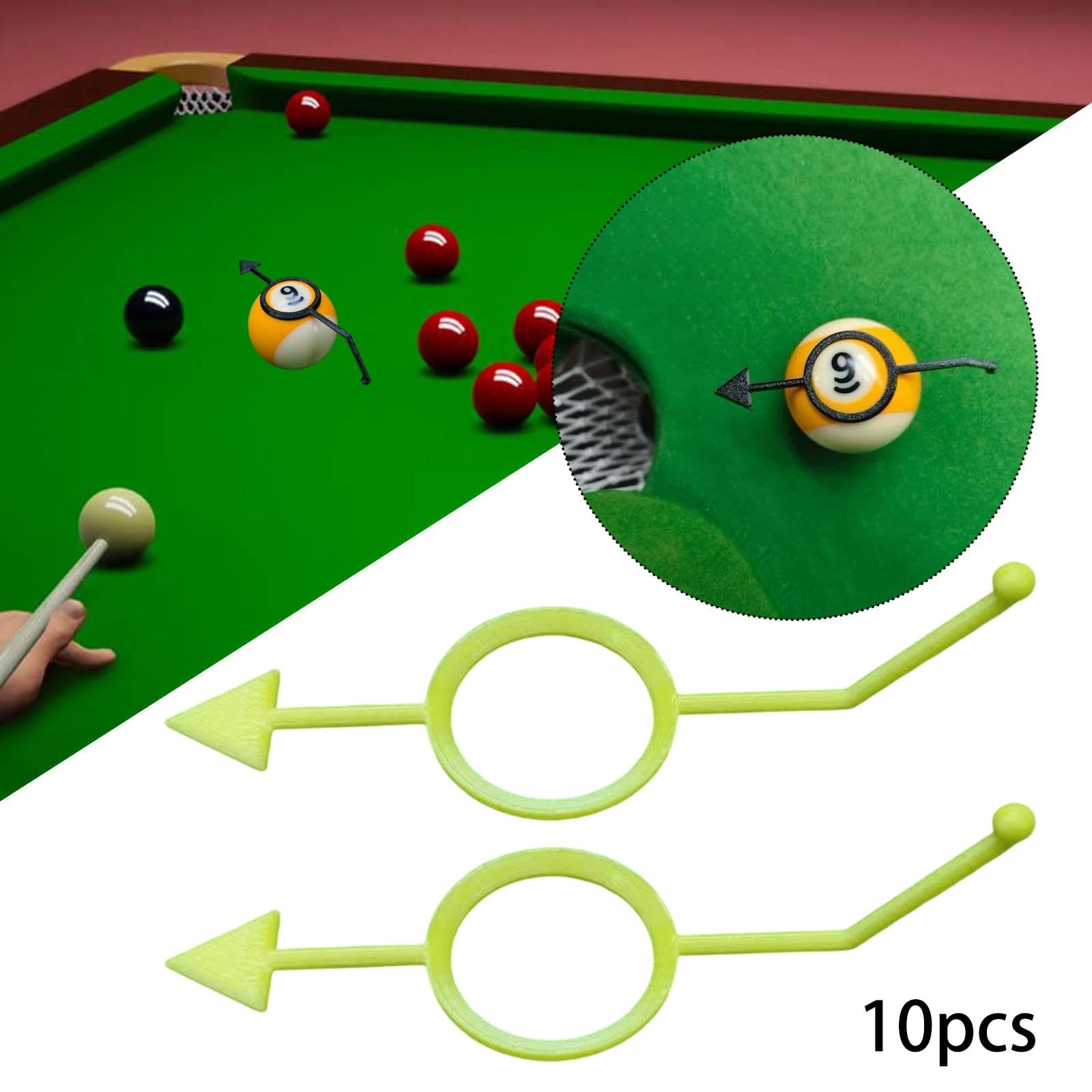 Baoblaze 10x Aiuto per l'allenamento del Biliardo, Accessori per Bambini Migliora Le tue abilità in Piscina Alte Prestazioni con Attrezzatura Sportiva