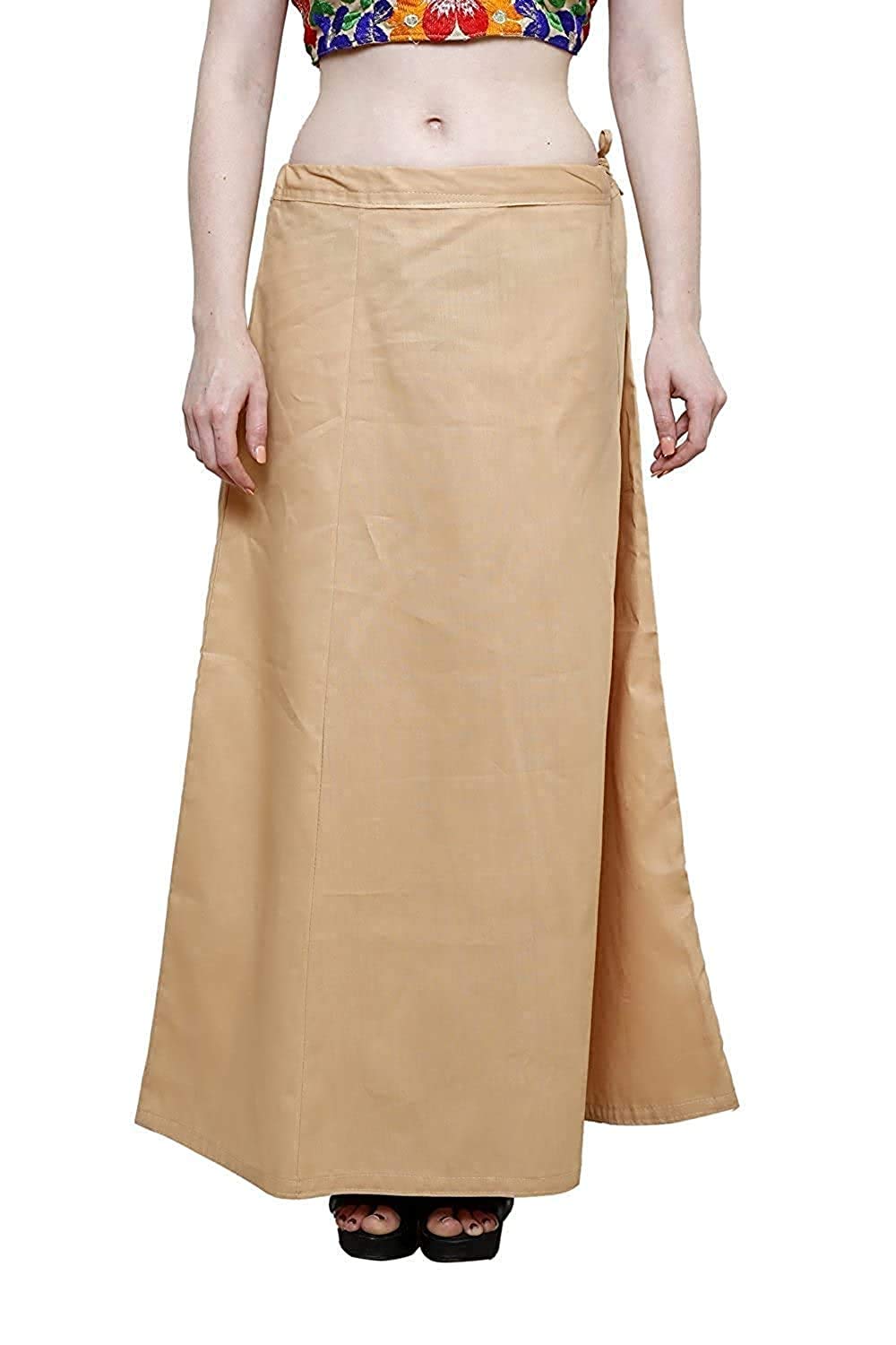 AY-Girl Women's Royal Cotton Readymade Petticoat for Saree (SIZE-XLARGE)COLOR-DARK BEIGE-image-26