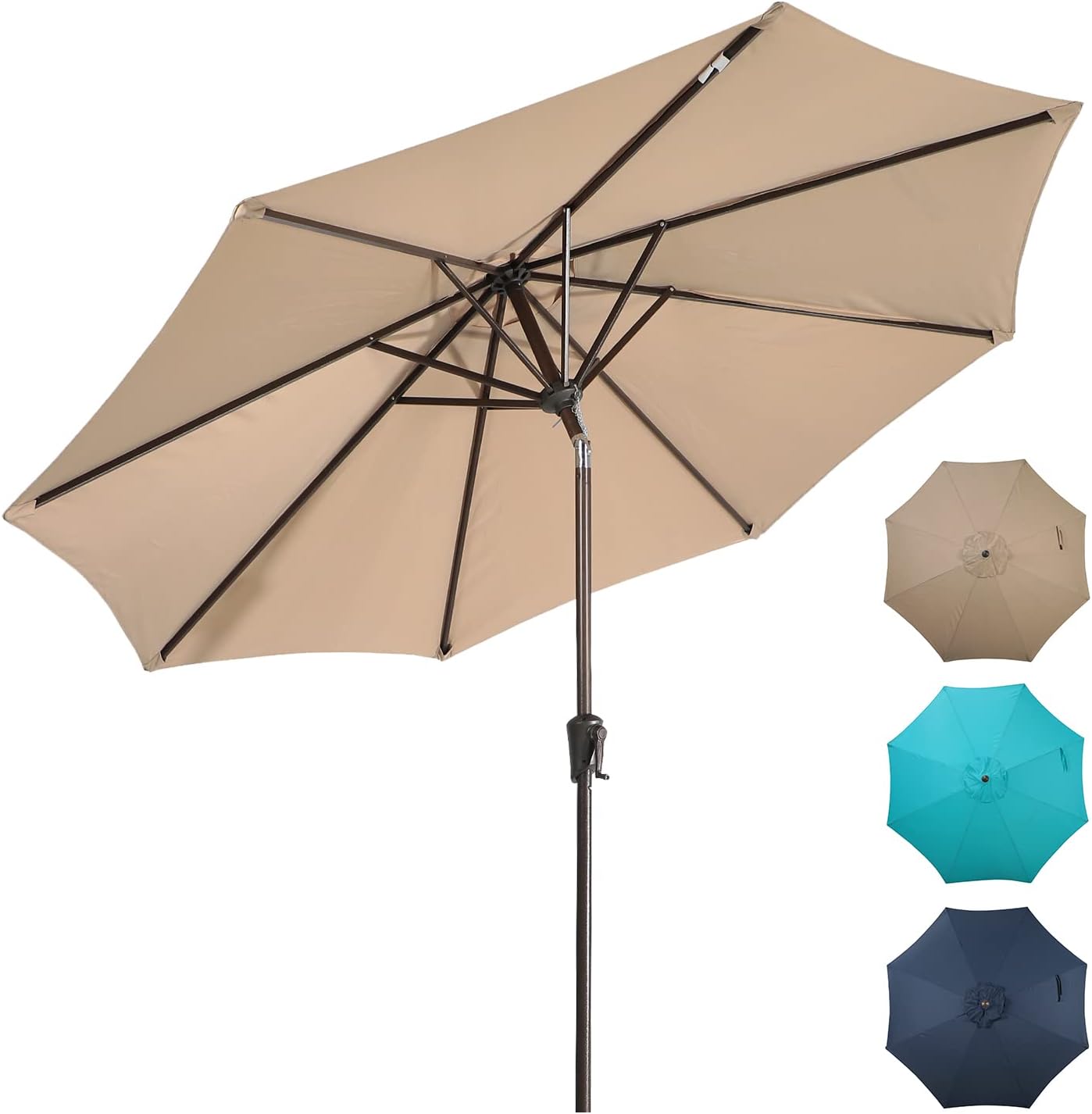 SUNSITT 9 FT Patio Umbrella Outdoor Table Market Umbrella