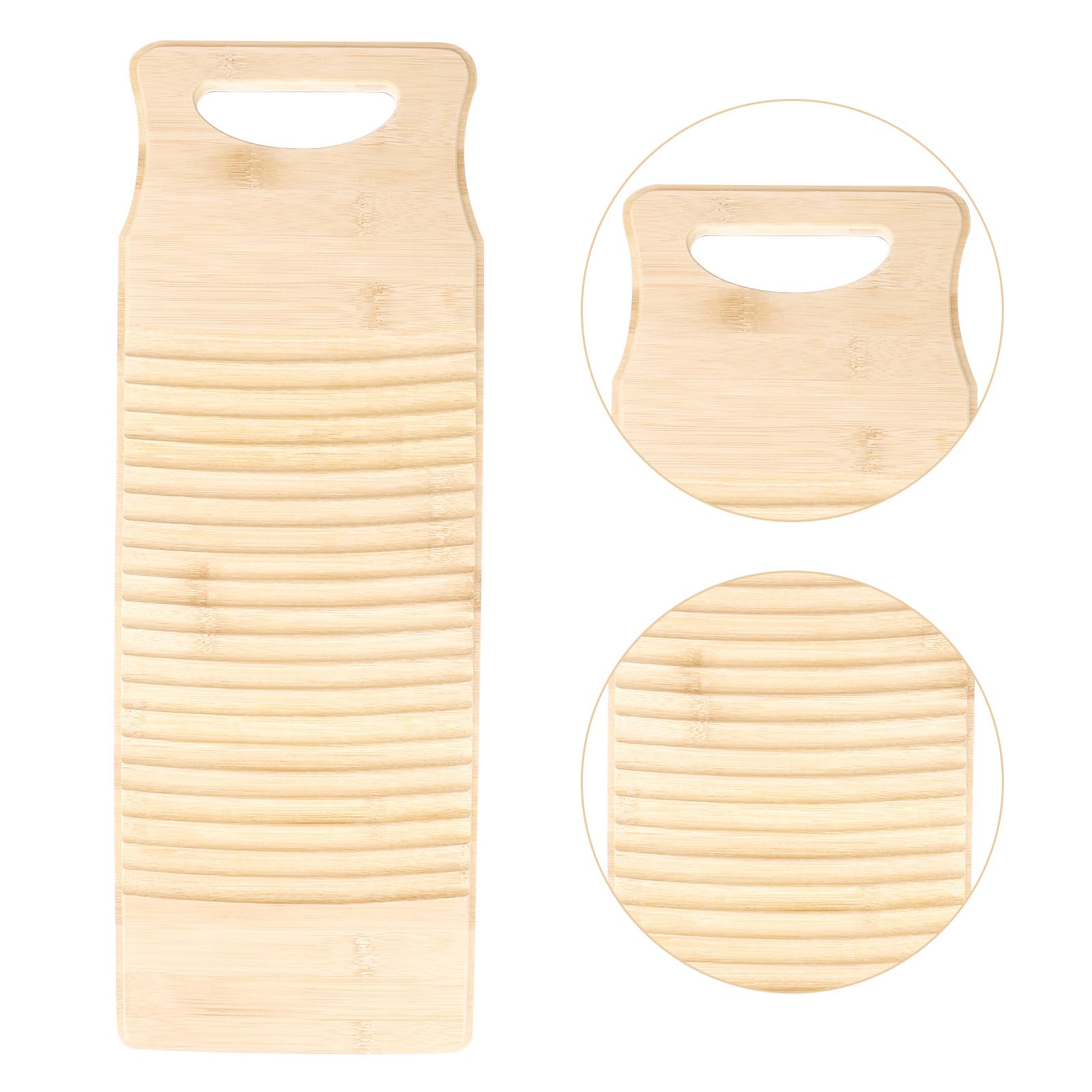 ASSE da Lavare in bambù Antiscivolo 50X18X1,8 CM Tavola da Bucato Robusta per Lavanderia e Pulizia a Mano