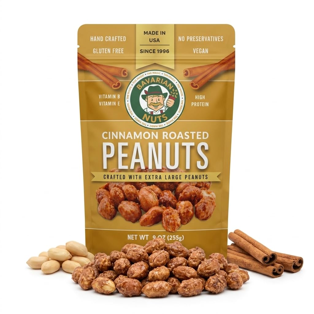 Amazon.com : Magic Bavarian Cinnamon Roasted Peanuts, 9oz - Sweet
