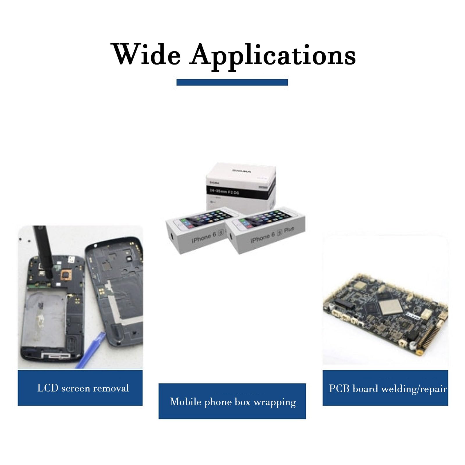 ZbOLi 850-W-Desktop-Handverpackungsmaschine, manuelle Umverpackungsmaschine mit dreidimensionalen Wärmeableitungslöchern, Zellophanverpackungsmaschine, kommerzielle Heizsiegelmaschine
