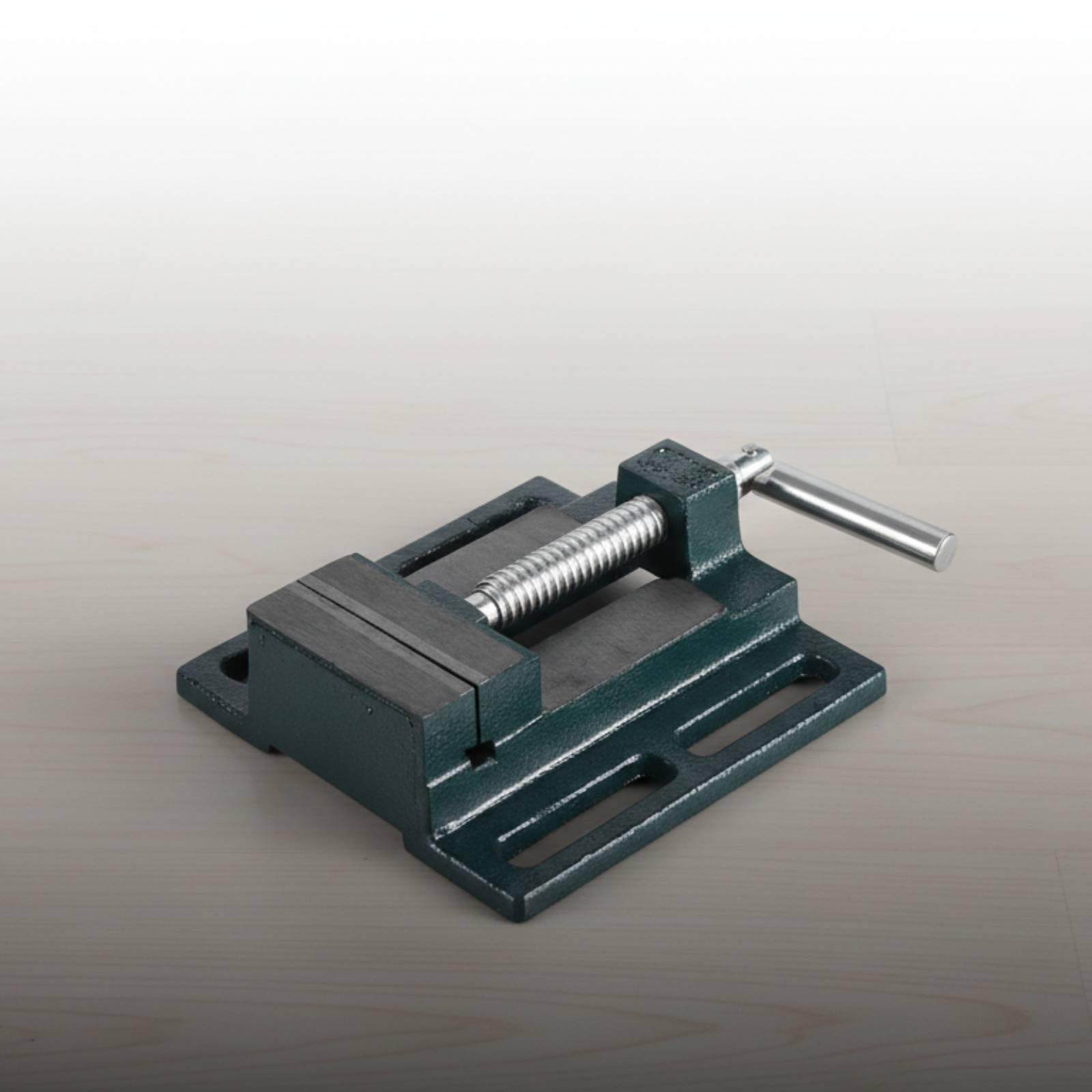 Tornillo de Banco de Hierro de Mesa Morsa de Taller Tornillo de Banco con Mordazas Planas Mecanizadas y para Ajuste Suave Adecuado para Manualidades, 5 Pulgadas