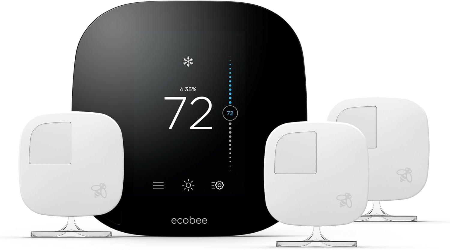 ecobee3 Smart Thermostat & 3 Room Sensors, Works with Alexa ecobee3 Smart Thermostat & 3 Room Sensors, Works with Alexa