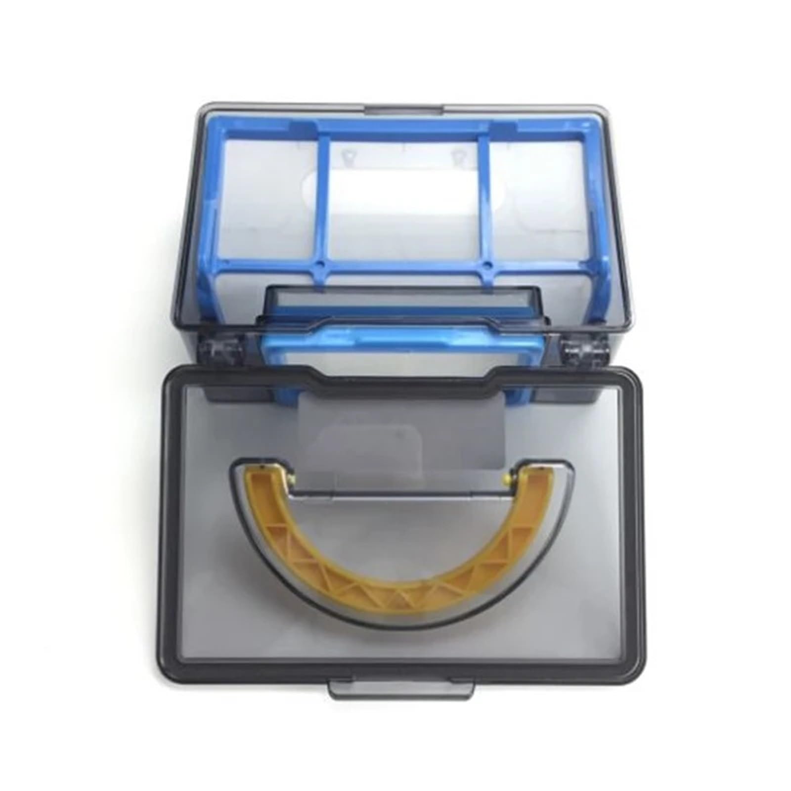 Caja de Polvo Filtro HEPA Red de prefiltro Compatible con ilife V5S V3 V5 V5S Pro V50 repuestos de aspiradora robótica Accesorios de Repuesto(1 pcs Dust Box)