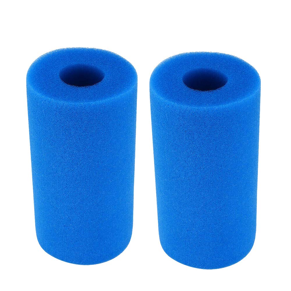 Chuancheng 2Pcs Reusable Washable Hot Tub Pool Filter Foam Cartridge Sponge for Intex Type A