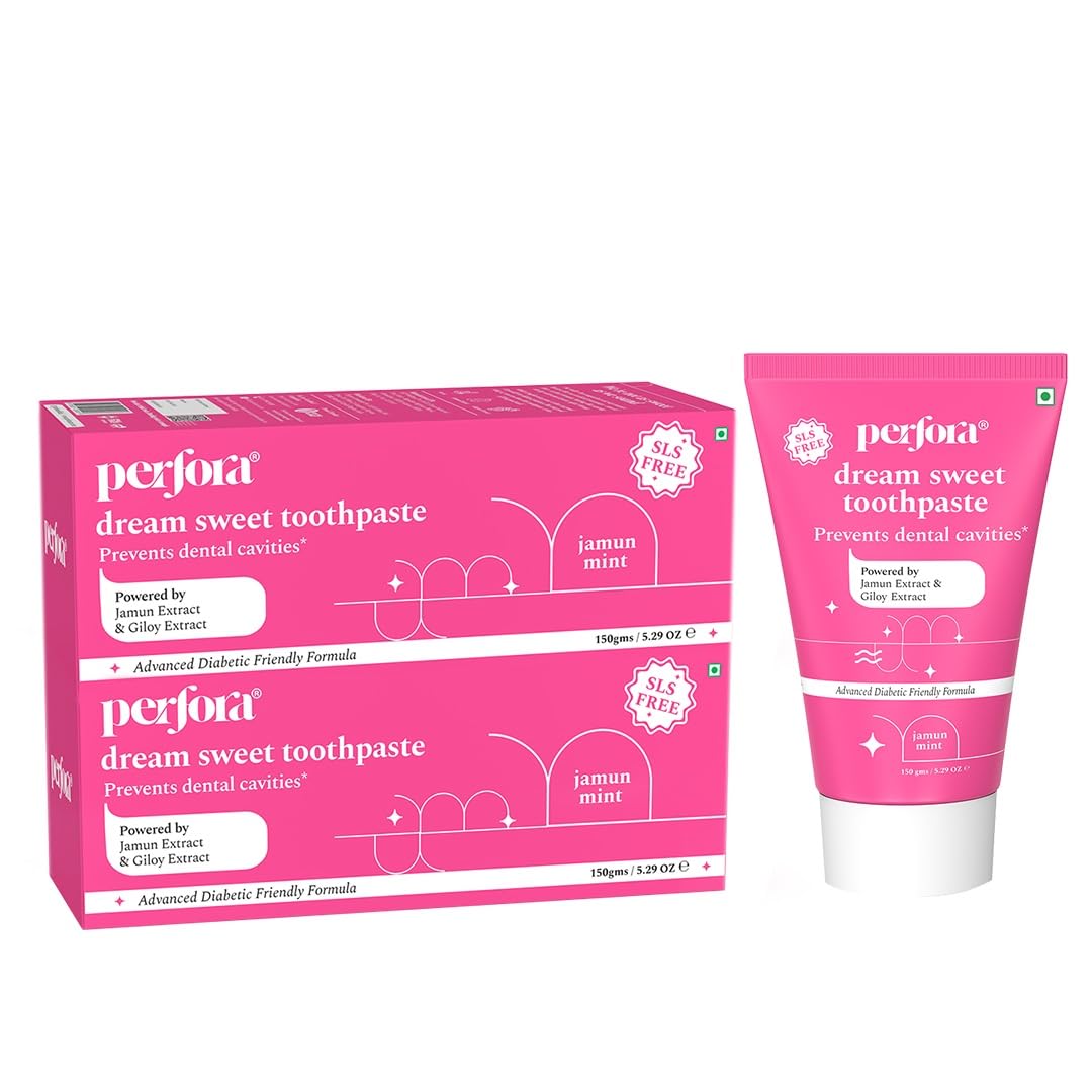 See full amazon price history chart for Perfora Oral Health Diabetics Special Toothpaste for Adults - 300 gms (150 gms X 2, Pack of 2) | Sugar Free Toothpaste | Cavity Protection Toothpaste | Diabetic Friendly Tooth Gel | Toothpaste for Kids & Adults | SLS Free Toothpaste | Anticavity Toot Perfora Oral Health Diabetics Special Toothpaste for Adults - 300 gms (150 gms X 2, Pack of 2) | Sugar Free Toothpaste | Cavity Protection Toothpaste | Diabetic Friendly Tooth Gel | Toothpaste for Kids & Adults | SLS Free Toothpaste | Anticavity Toot (B0BLVFS9HF) Amazon Price History, Amazon Price Tracker