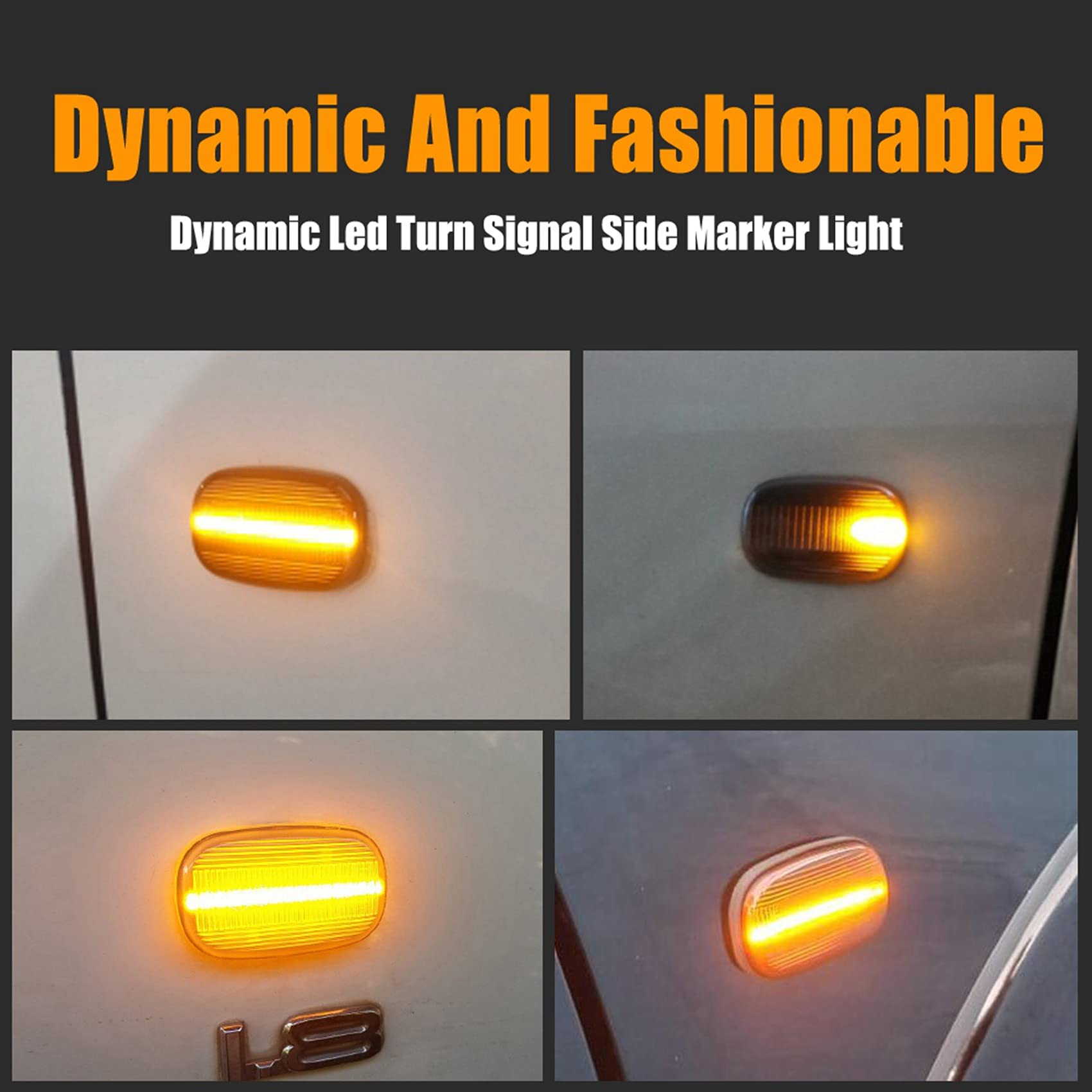 10X Intermitente de Intermitente Lateral de LED Dinámico de Coche para Celica T19 T20 23 Avensis Starlet