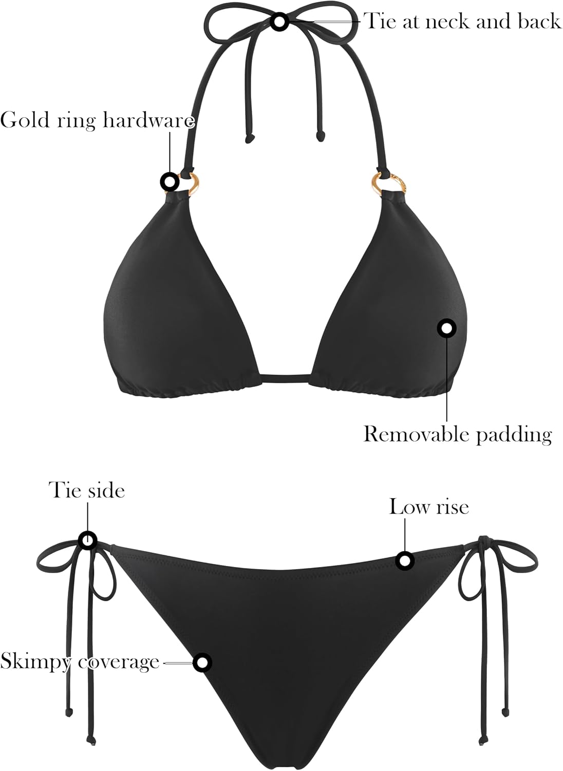 RELLECIGA Women's Triangle Bikini Set - Image 6