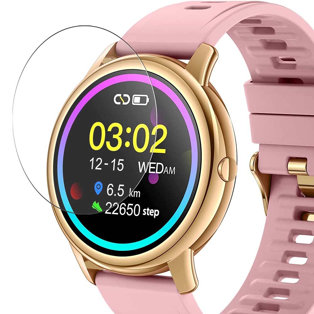 [3 Pack] Synvy Screen Protector Film, compatible with IDEALROYAL S27 1.3" Smart Watch smartwatch Guard Skin [ Not Tempered Glass Protectors ]