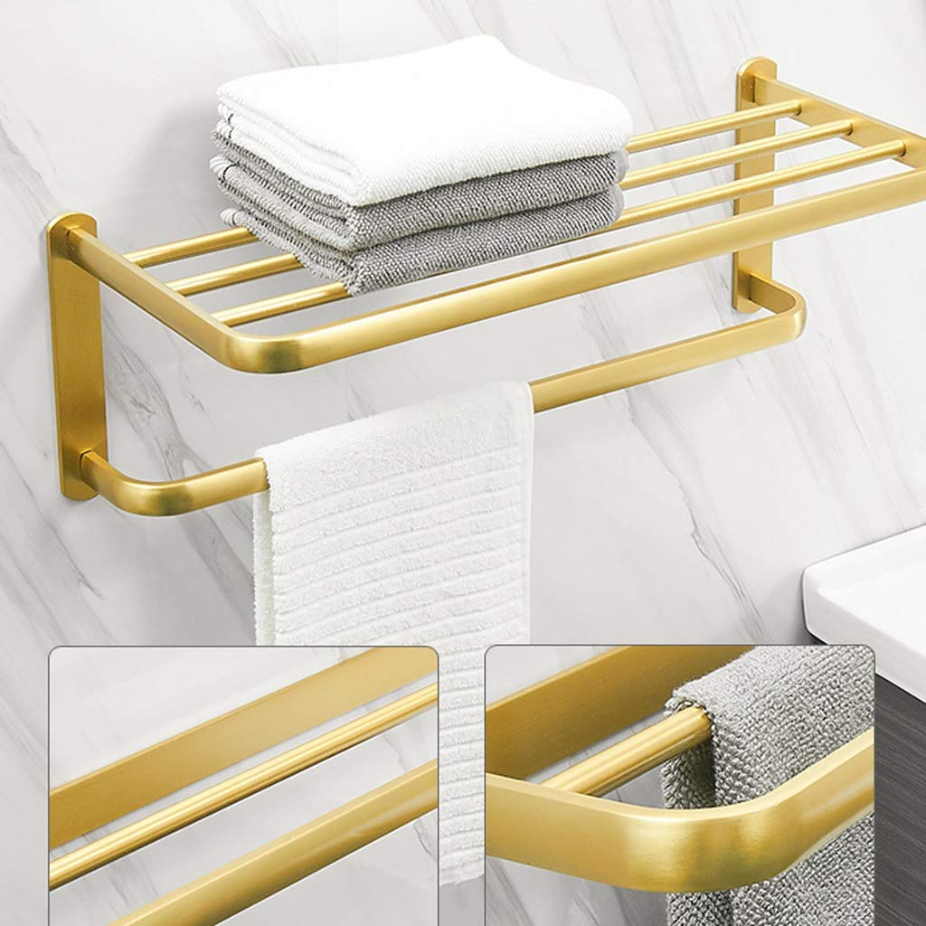 Estantes de baño, estante de Metal, estante de cocina, estante de almacenamiento para baño, ducha, galvanizado, baño, latón, estante de almacenamiento de Una Sola capa