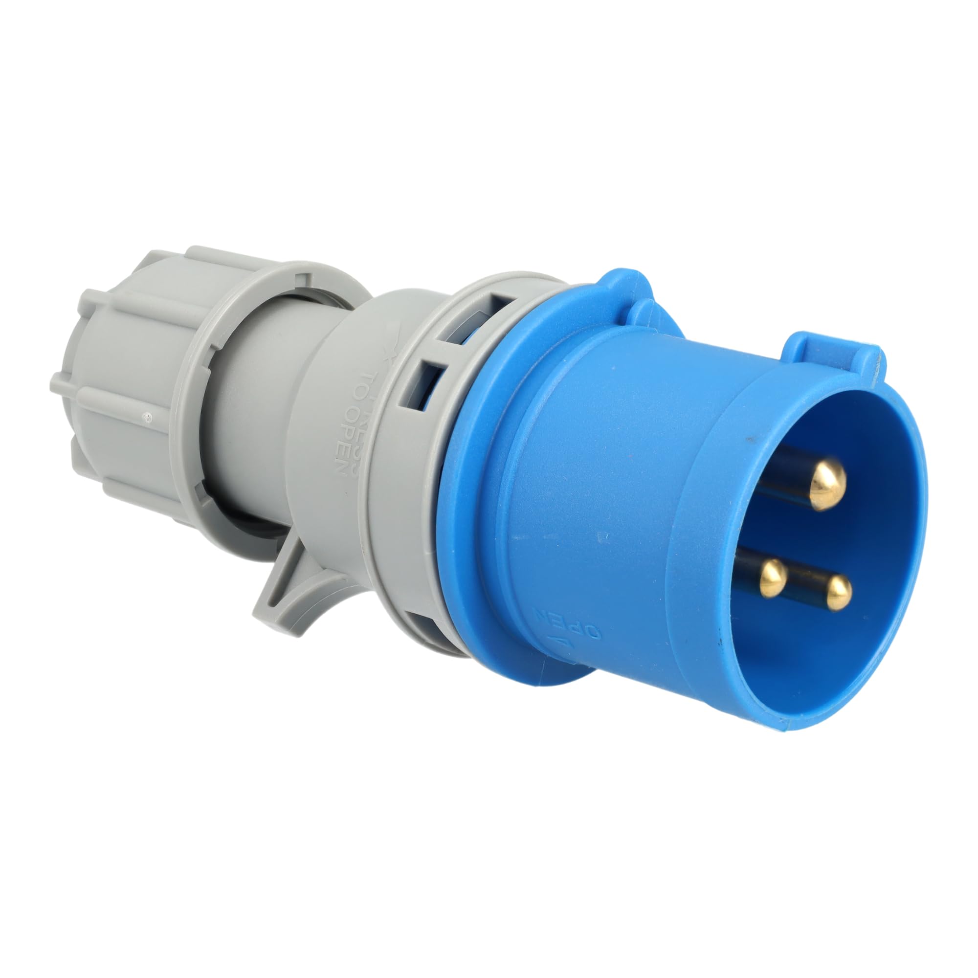 Jandei - Pack connecteur de puissance, prise industrielle 32A 2P+T (3 pôles) 240-415 Vac IP44, mâle aérien + femelle aérienne. Prises industrielles Adaptateur