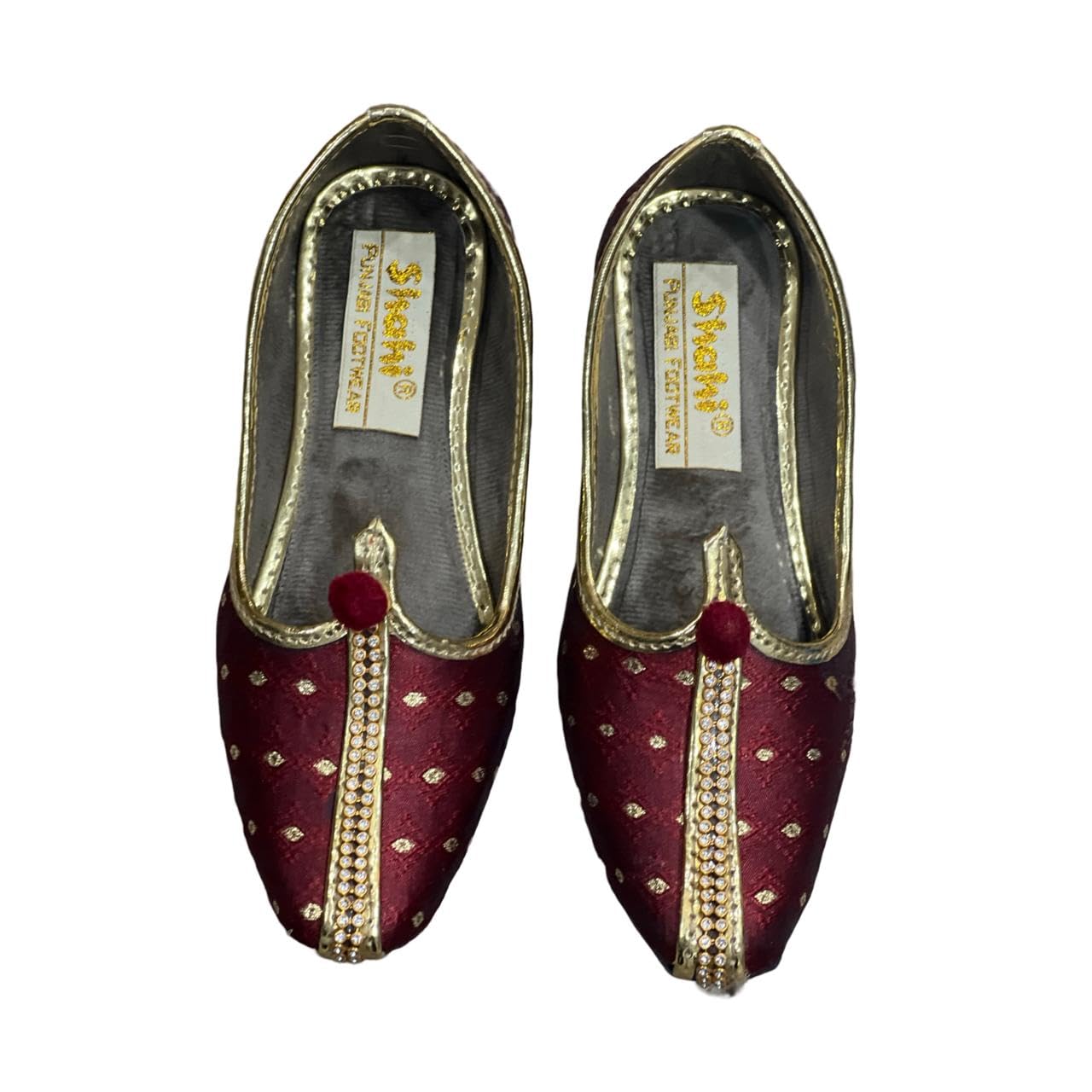 SHAHI PUNJABI FOOTWEARKids Boy Punjabi Jutti Mojadi for Sherwani, Wedding Traditional Juti