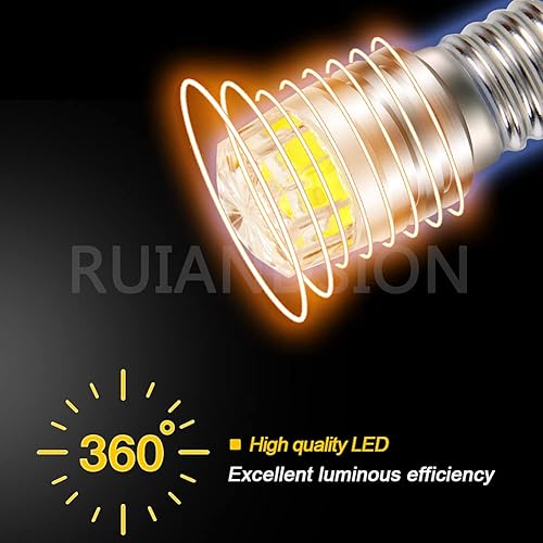 Miniatura 3 de Ruiandsion 2 unids E10 Base LED Bombilla de actualización 3V COB 2W reemplazo para linternas antorcha luces, blanco
