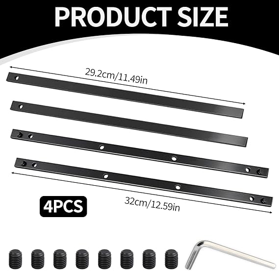 2 Set Guide Rail Connector Kit, Compatible with Festool Makita P-45777 Track Rail Saw Long Cuts DeWALT Tracks Saws SP6000 198885-7 Curtain Track Accessories