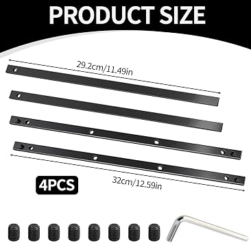 2 Set Guide Rail Connector Kit, Compatible with Festool Makita P-45777 Track Rail Saw Long Cuts DeWALT Tracks Saws SP6000 198885-7 Curtain Track Accessories
