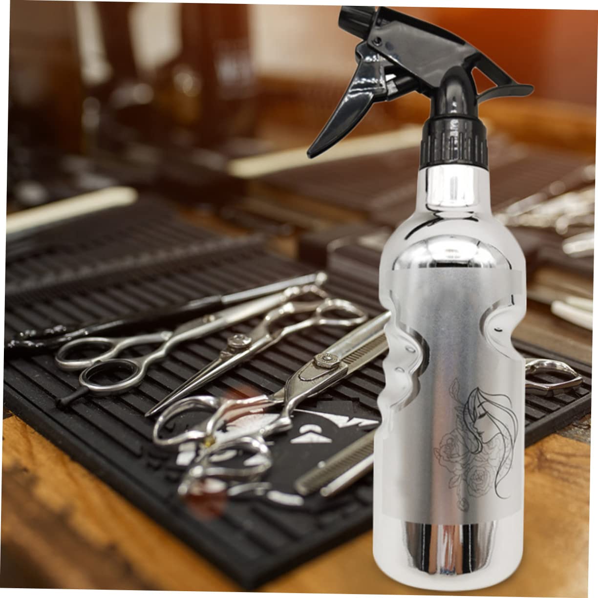 Housoutil 5pezzi Spray Bottle Multifunzionale Per Parrucchieri Nebulizzatore Ricaricabile Per Styling e Giardinaggio Design Vintage Placcato