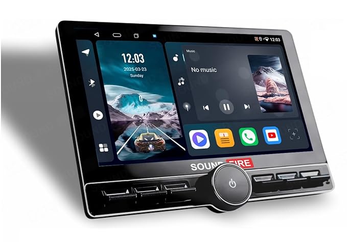 SOUND FIRE Trillion 10.1 Inch 2.0K Diamond 2GB RAM / 32GB ROM with DSP/QLED/Android Auto/CarPlay Android Car Stereo