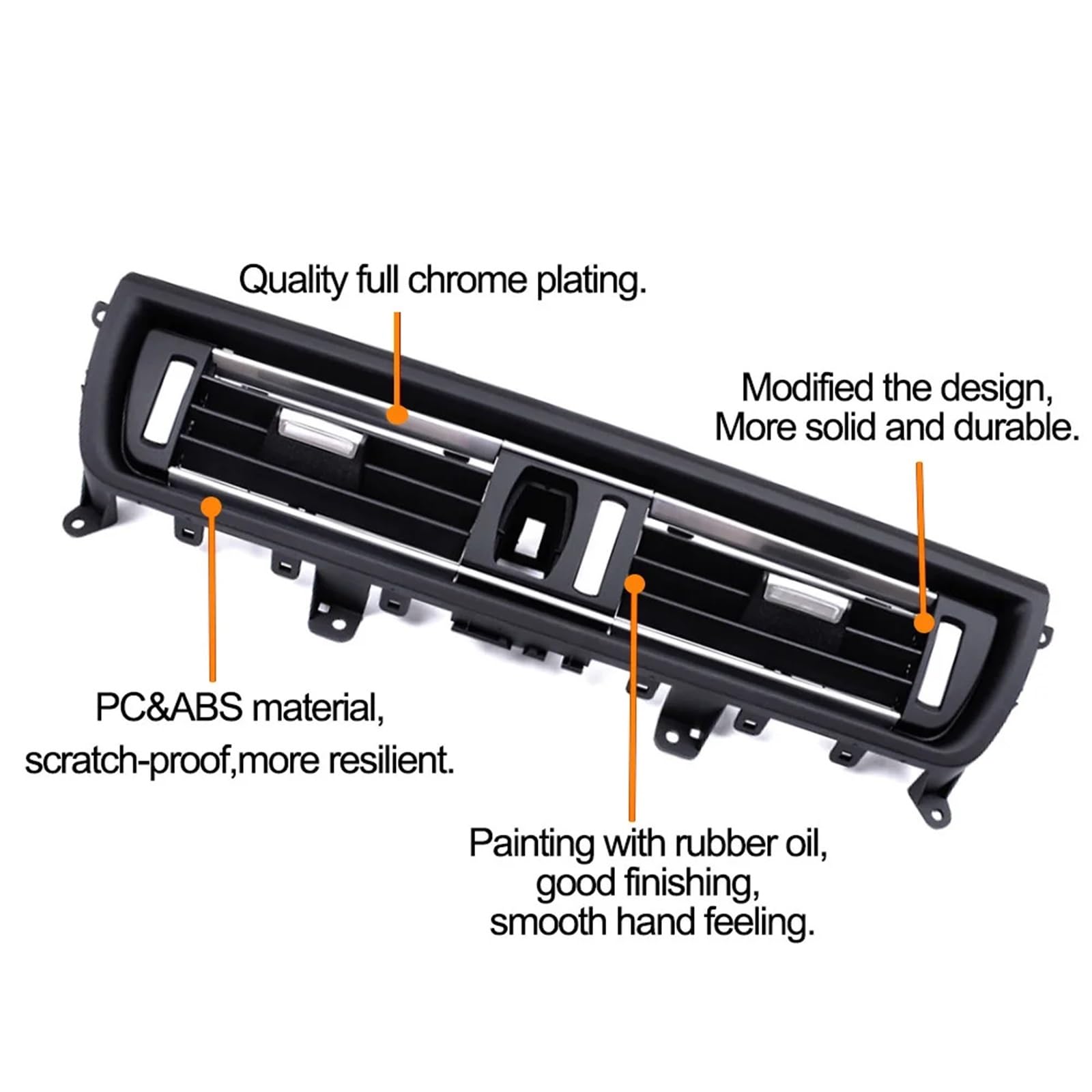 Pokrywa wentylacyjna przednia konsola centralny grill kreska klimatyzator klimatyzator kratka wentylacyjna pasuje do BMW F10 F11 520i 523i 525i 528i 535i AC (model B) (model C)