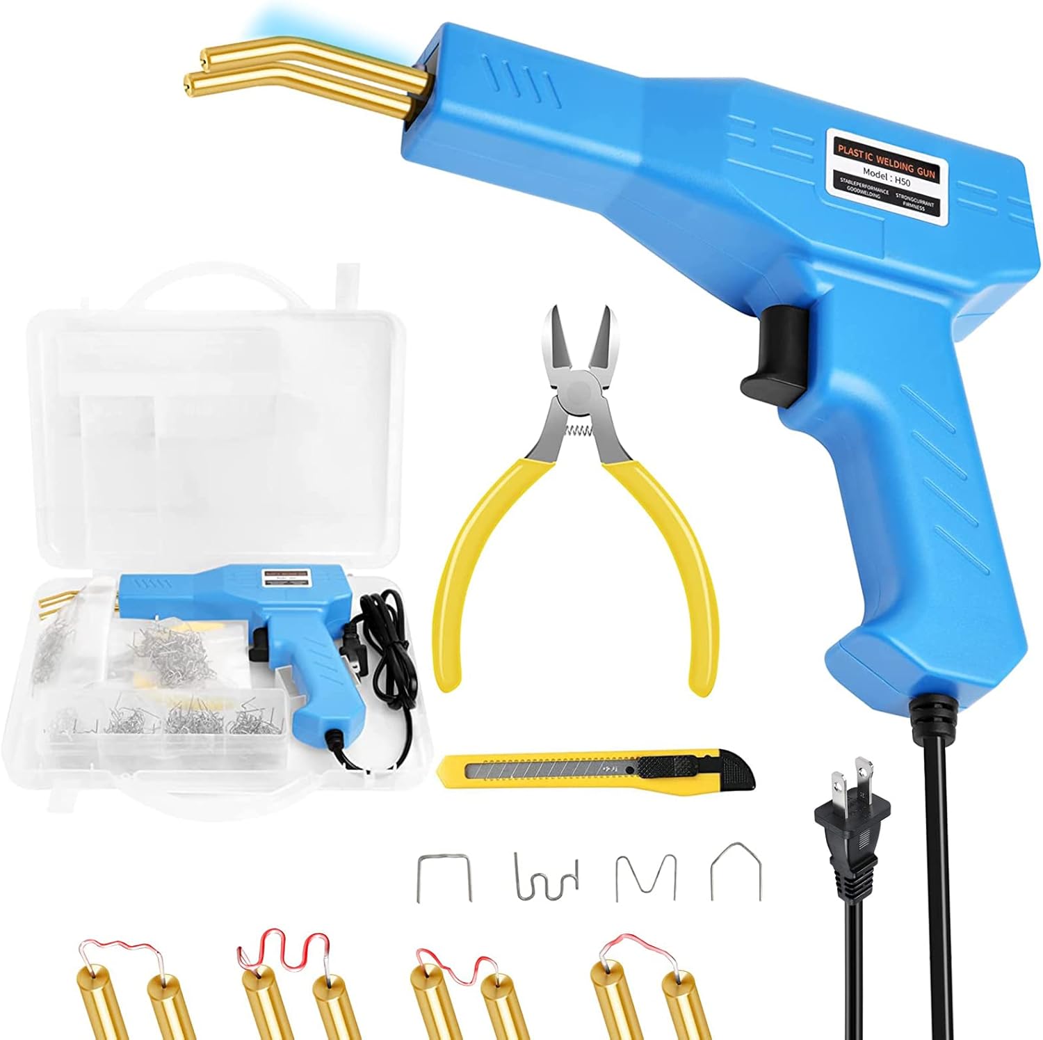 AQTZGOS Car Bumper Repair Kit, Plastic Welding Machine, 50W Thermal