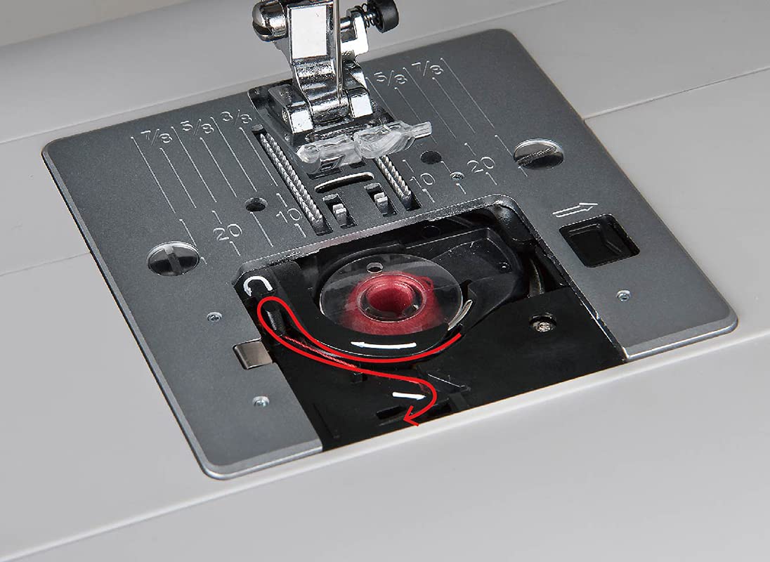 Necchi Q132A Nähmaschine, innen aus Aluminium-Druckguss, Schale aus ABS, Schwarz, Regular
