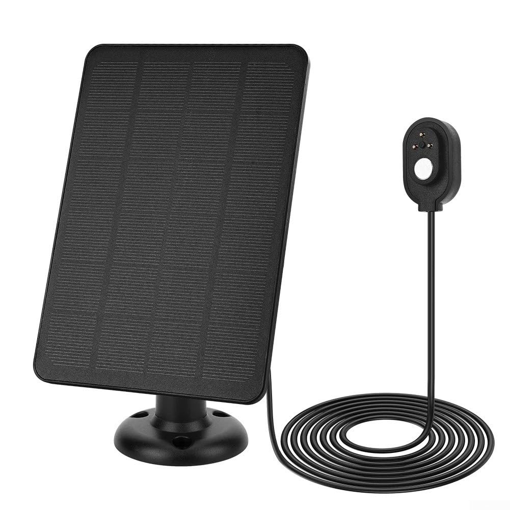 4W Solar Panel 5V for Arlo for Pro 4 Ultra 2 Pro 3 Ultra Pro 5S Pro 3 Floodlight Cameras, Designed for Low Power Consumption and Easy Integration (Black)