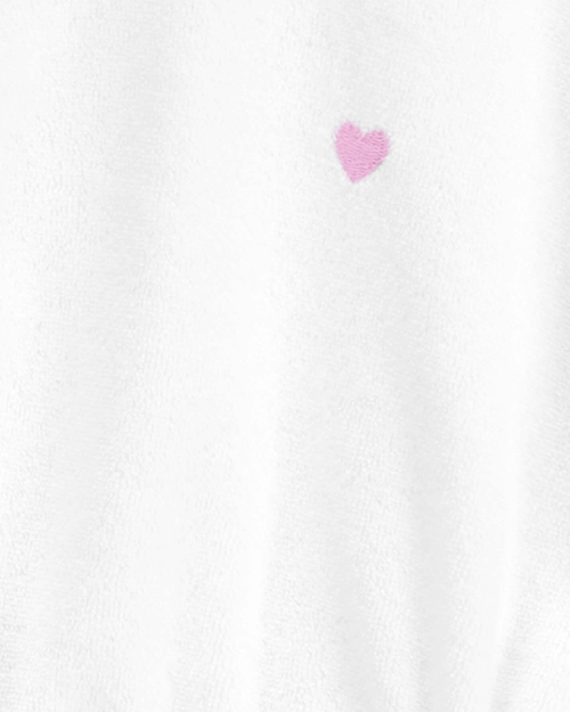 Carter's Copricostume da bagno in spugna da bambina, Bianco/Viola, 3 Mesi