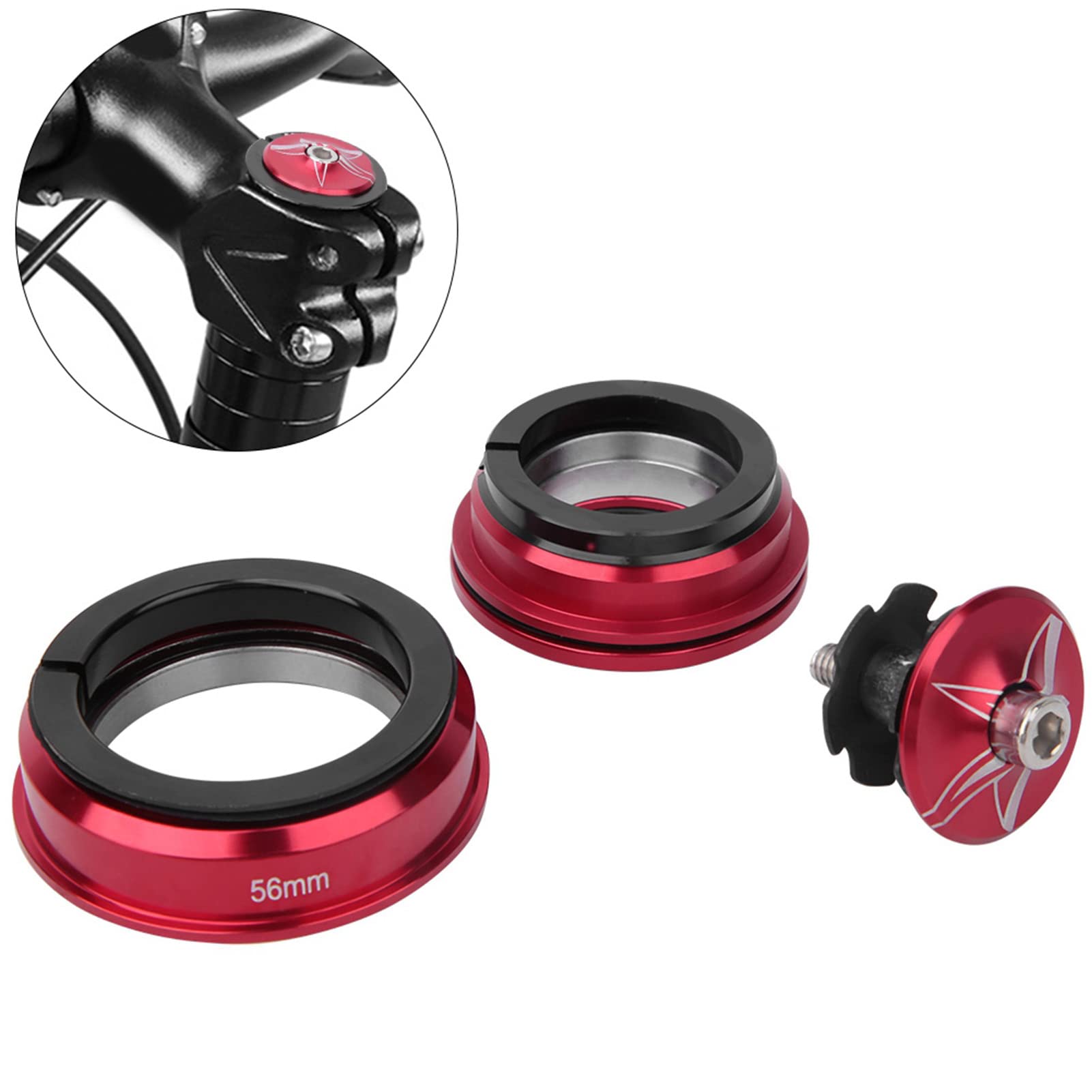 専用品　フレーム、フォーク、ヘッドパーツ Amazon | 自転車ヘッドセット 44mm-56mm アルミ合金製 フロント