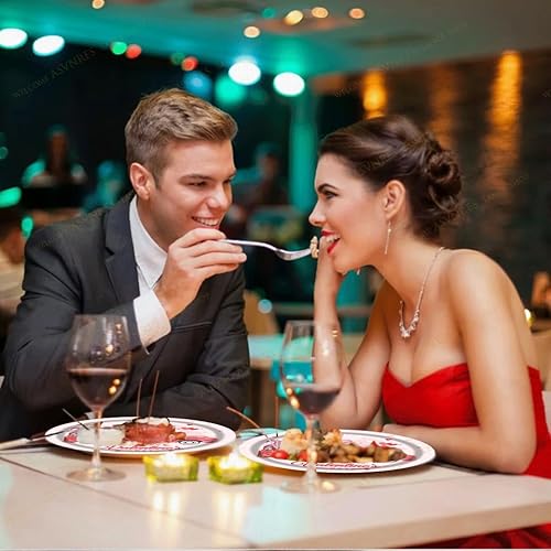 Miniatura 3 de ASVNRES 16 platos de papel para el día de San Valentín, platos de papel temáticos de fiesta, platos desechables rosados, plato redondo para fiesta