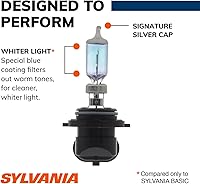 Vista 5 de SYLVANIA - 9006 SilverStar - Bombilla halógena de alto rendimiento para faros delanteros, luz alta, luz baja y antiniebla, más brillante