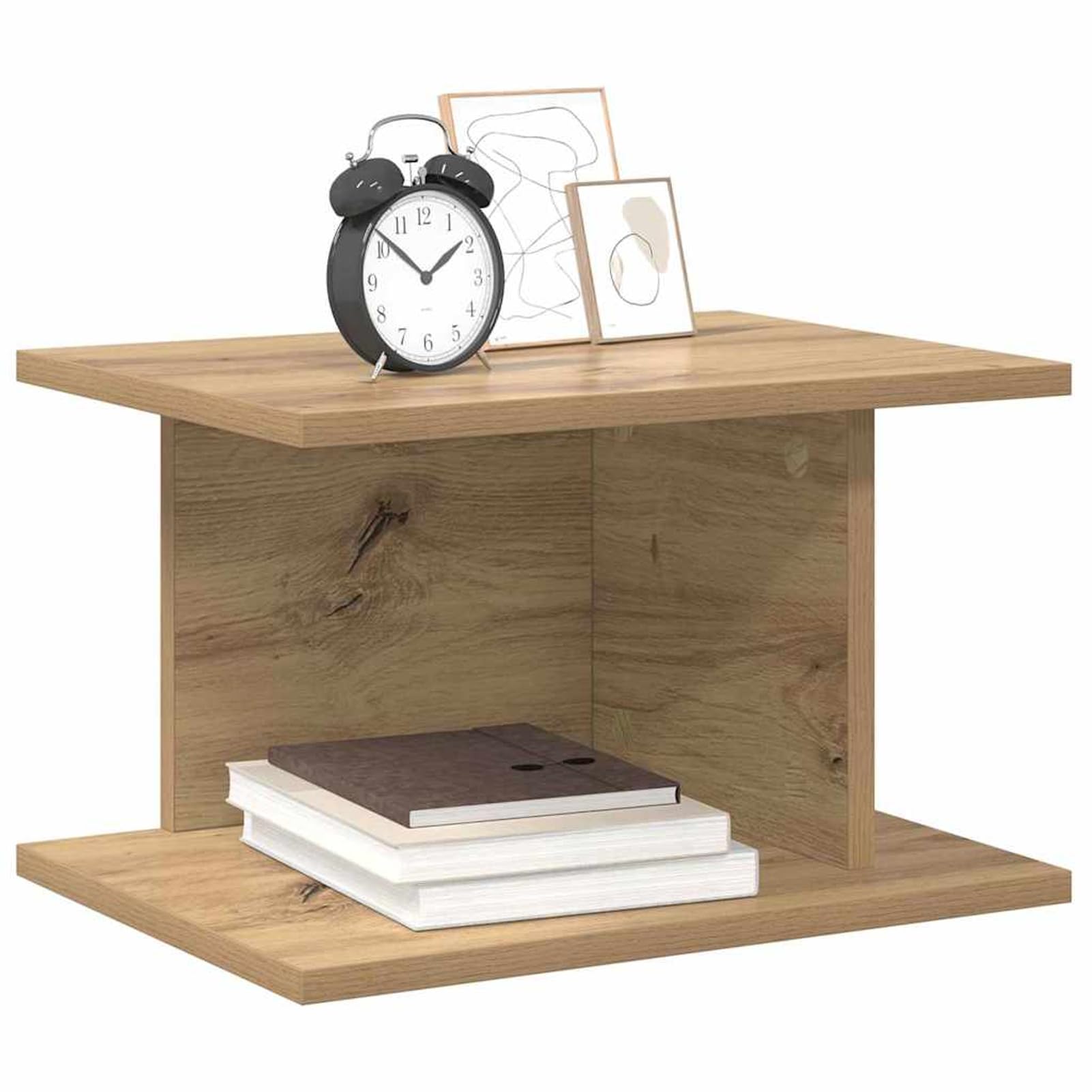 Nachttisch 2er-Set Artisan-Eiche 40x30x25 cm Holzwerkstoff | Rechteckiges Design, viel Stauraum unterhalb, montagefertig, pflegeleicht mit feuchtem Tuch