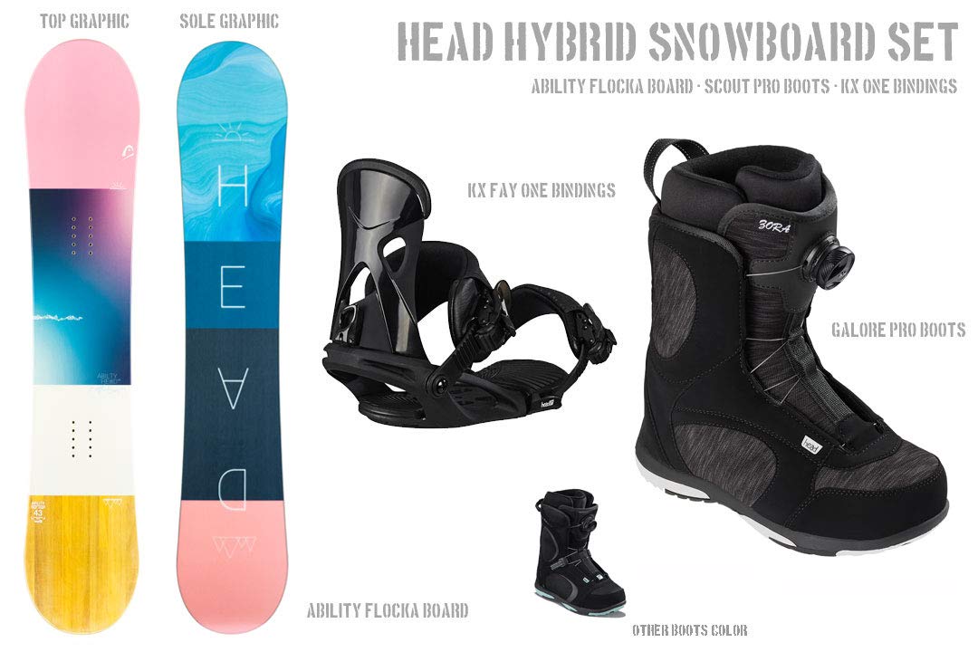 Amazon | ヘッド レディース スノーボード 3点セット HEAD SNOWBOARDS 
