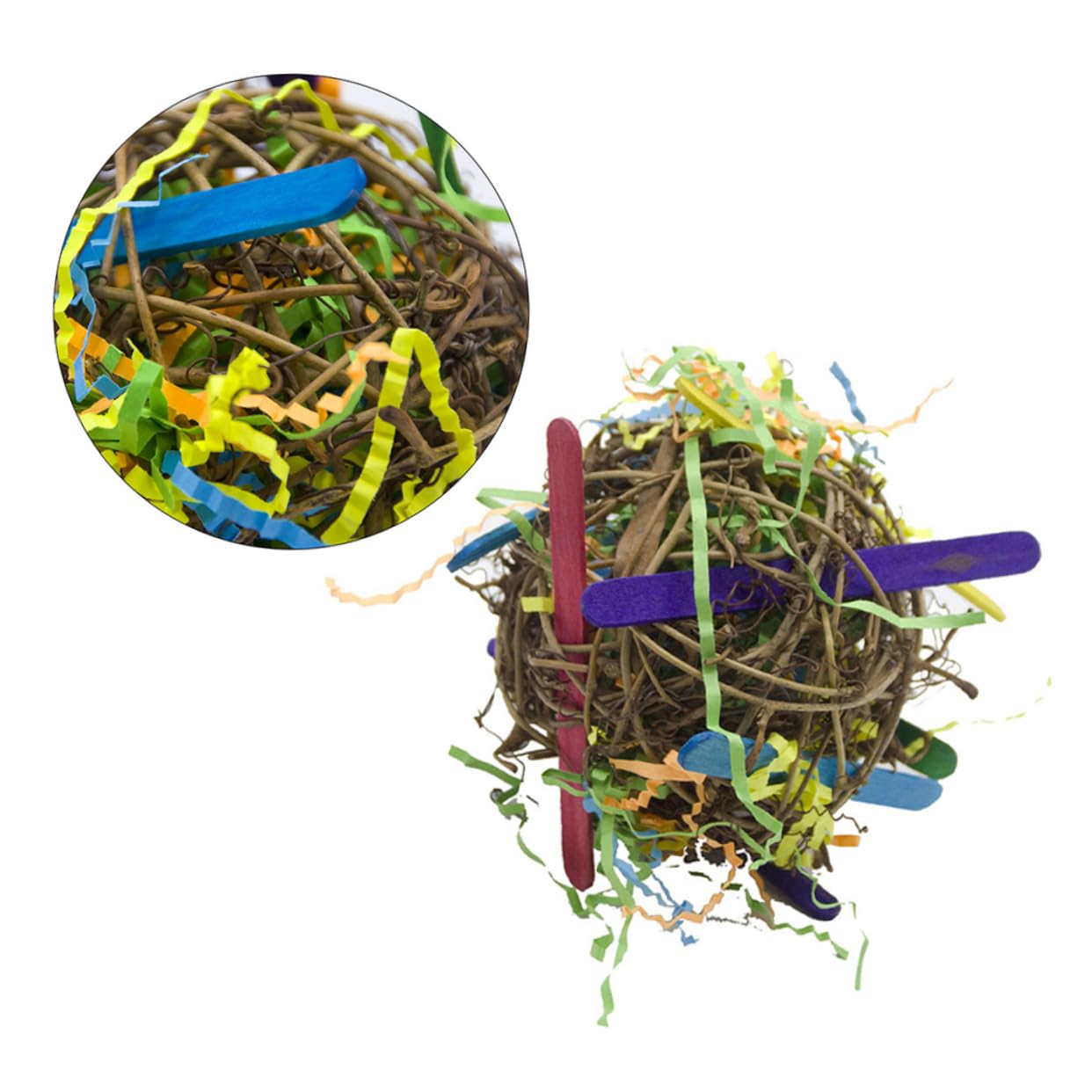 Toddmomy 6piezas Juguetes para Pájaros De Masticar De Rattan para Periquitos Cacatúas y Conures Juguetes para y Aves