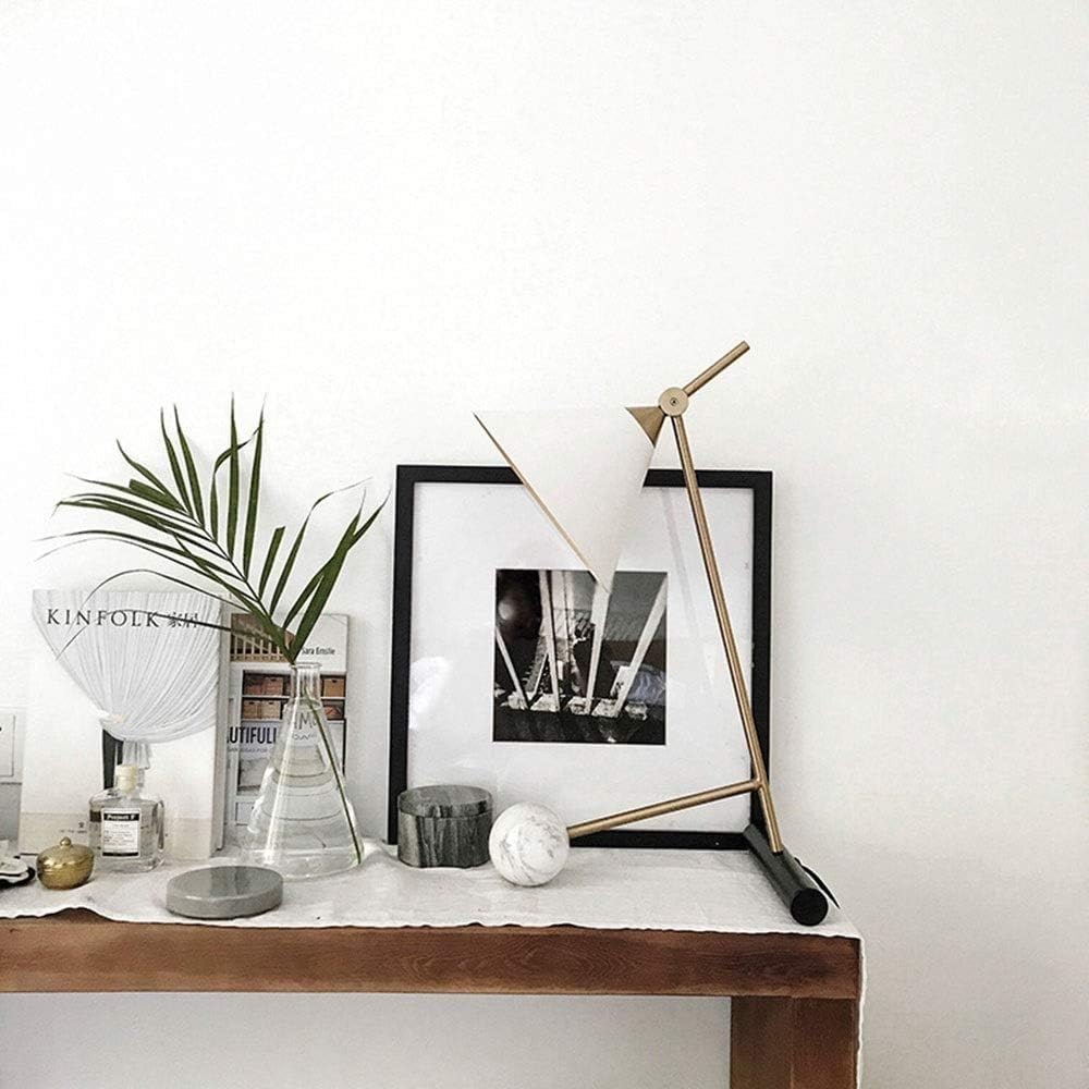 DFAEEKIYO Table Lamp Retro Marble Bronze Modern Minimalist Creative Bedside Lights 1 E27