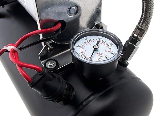 Miniatura 9 de Vixen Horns Kit de bocina de tren para camiones/coche/semi. Sistema completo a bordo: compresor de aire de 150 psi, tanque de 2 galones, 3