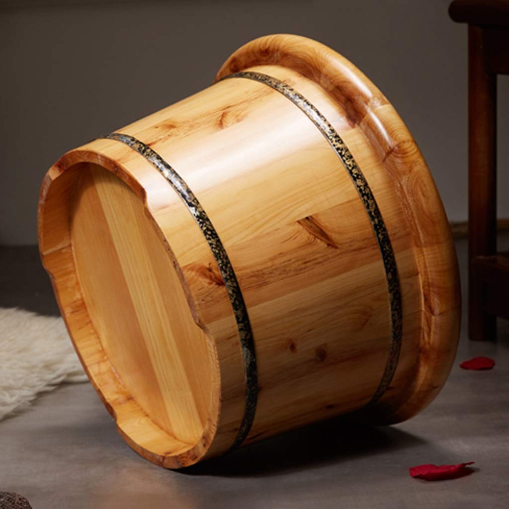 Secchio per pediluvio in legno Pediluvio, Barile per pediluvio in cedro, Barili per pedicure lisci e delicati, Vasca per piedi con secchio per lavaggio dei piedi per la salute durevole della casa,