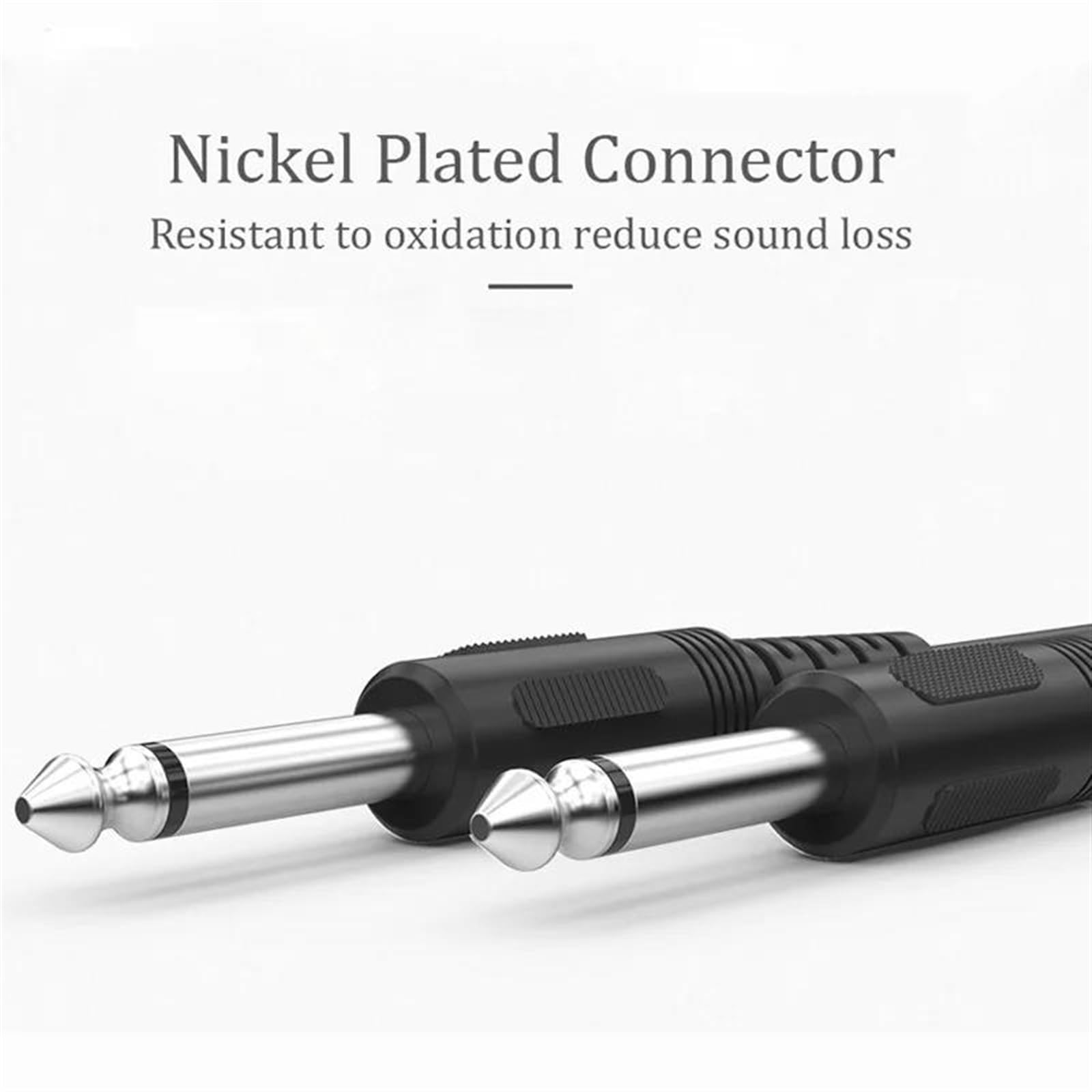 Pro Audio kabel Kabel 6,5 Mm 6,35 Jack Męski Do Męskiego Kabel AUX Do Stereofonicznego Miksera Gitarowego, Wzmacniacza, Głośnika(5m)