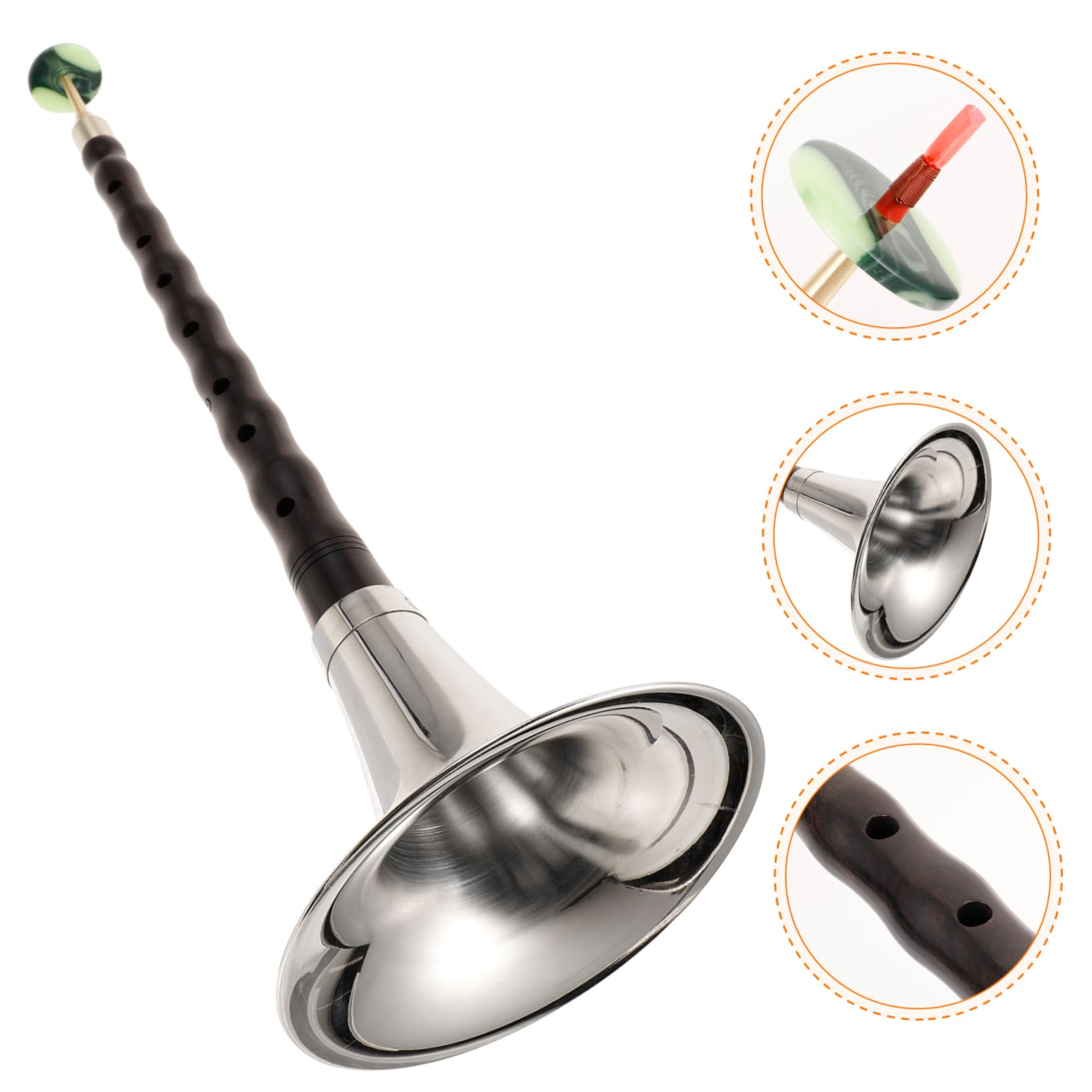 Suona Professionnel Chinois Clé C Instrument à Vent Traditionnel en Bois Léger Facile à Jouer pour Débutants