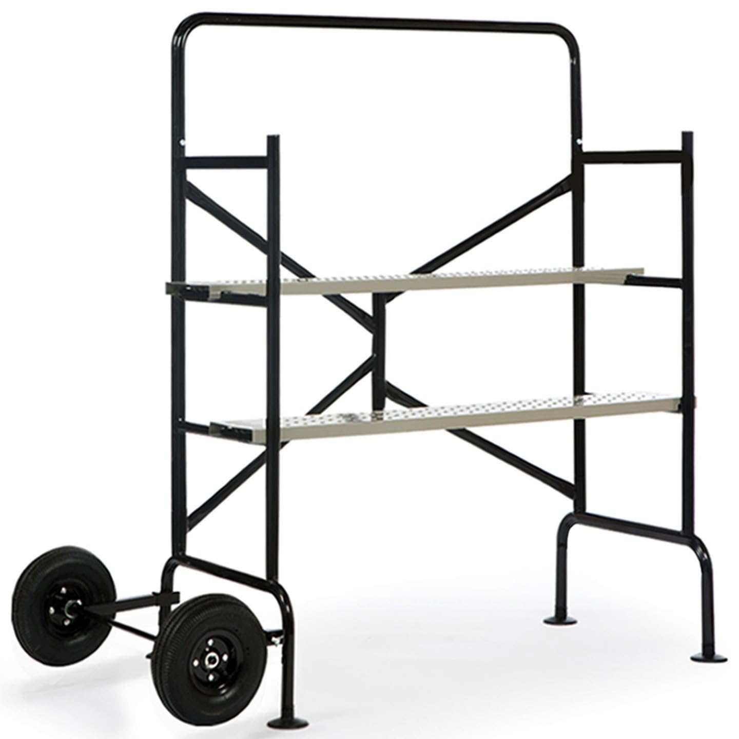Probache - Echafaudage Mobile sur Roues L.140xl.78xH.135 CM avec 2 Plateformes