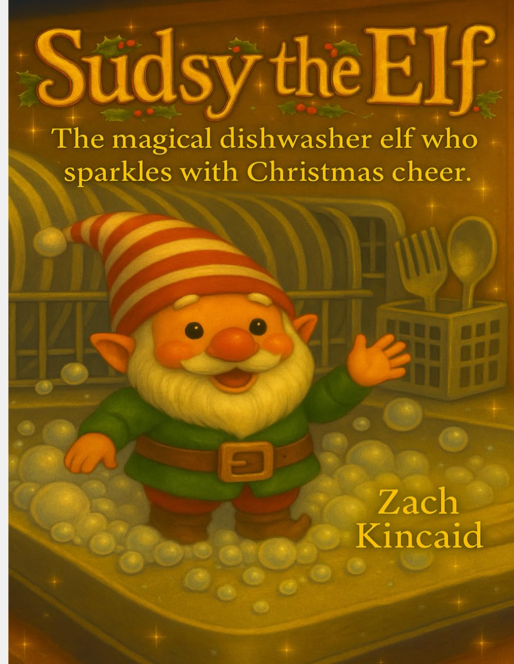 Sudsy the Elf: The magical dishwasher elf who sparkles with Christmas cheer.